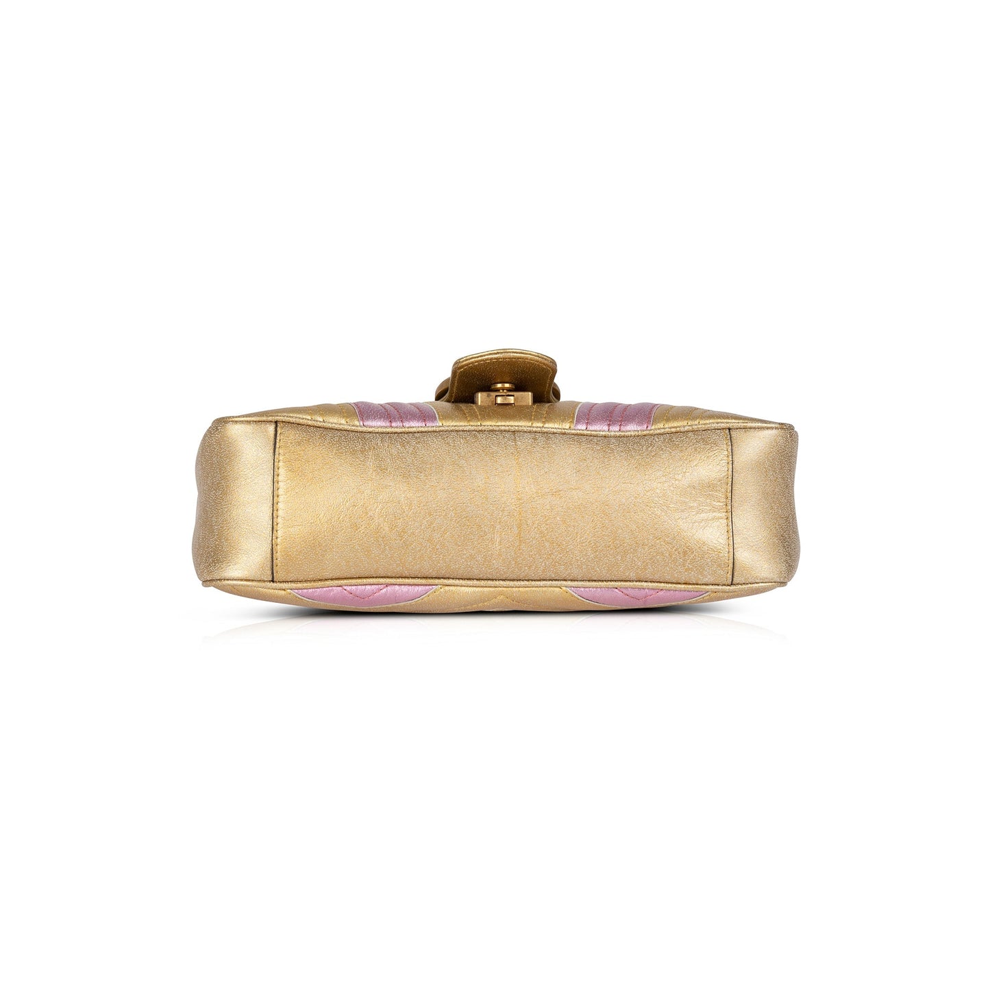 Gucci Metallic GG Marmont Matelasse Small Shoulder Bag