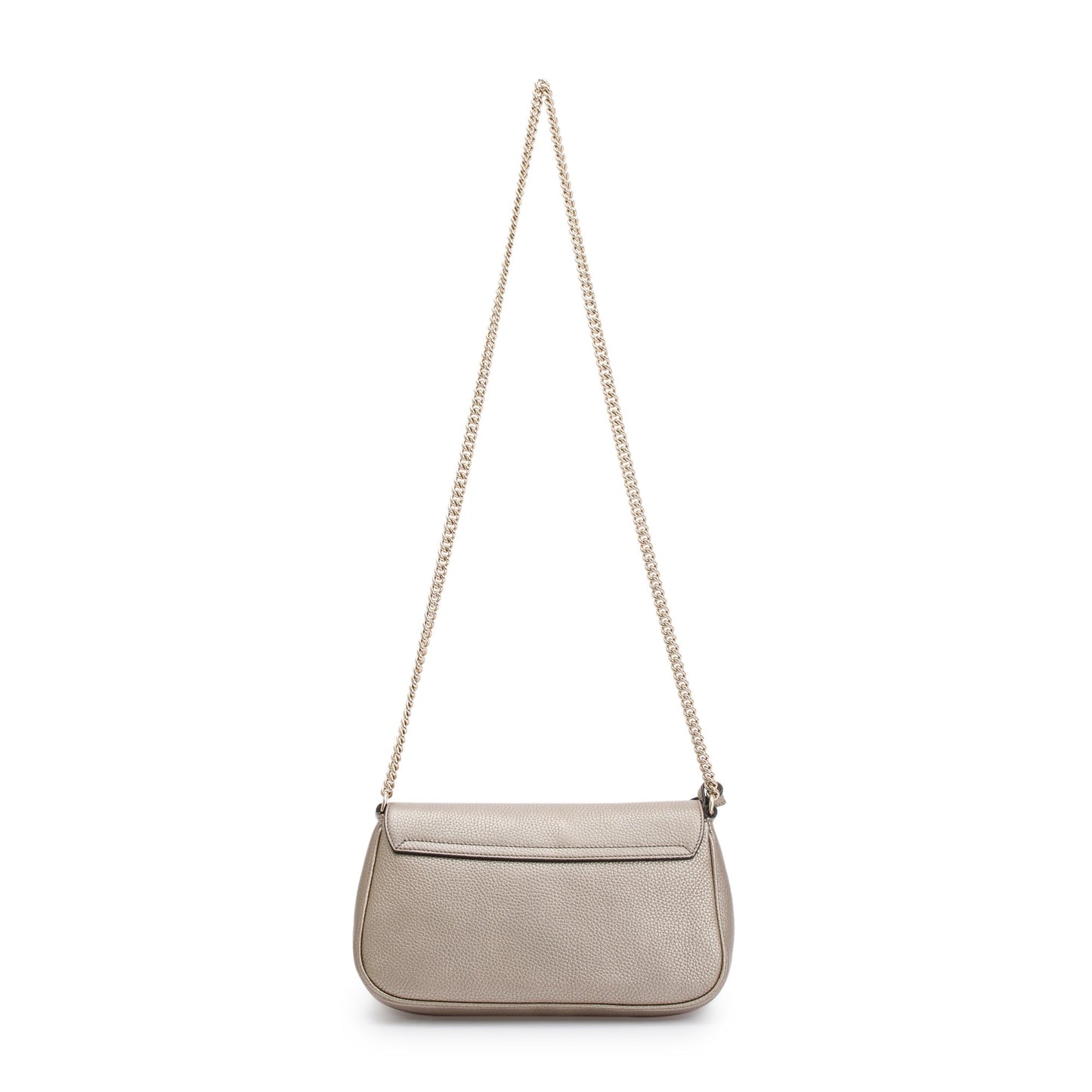 Gucci Metallic Grained Calfskin Leather Medium Soho Chain Crossbody Bag