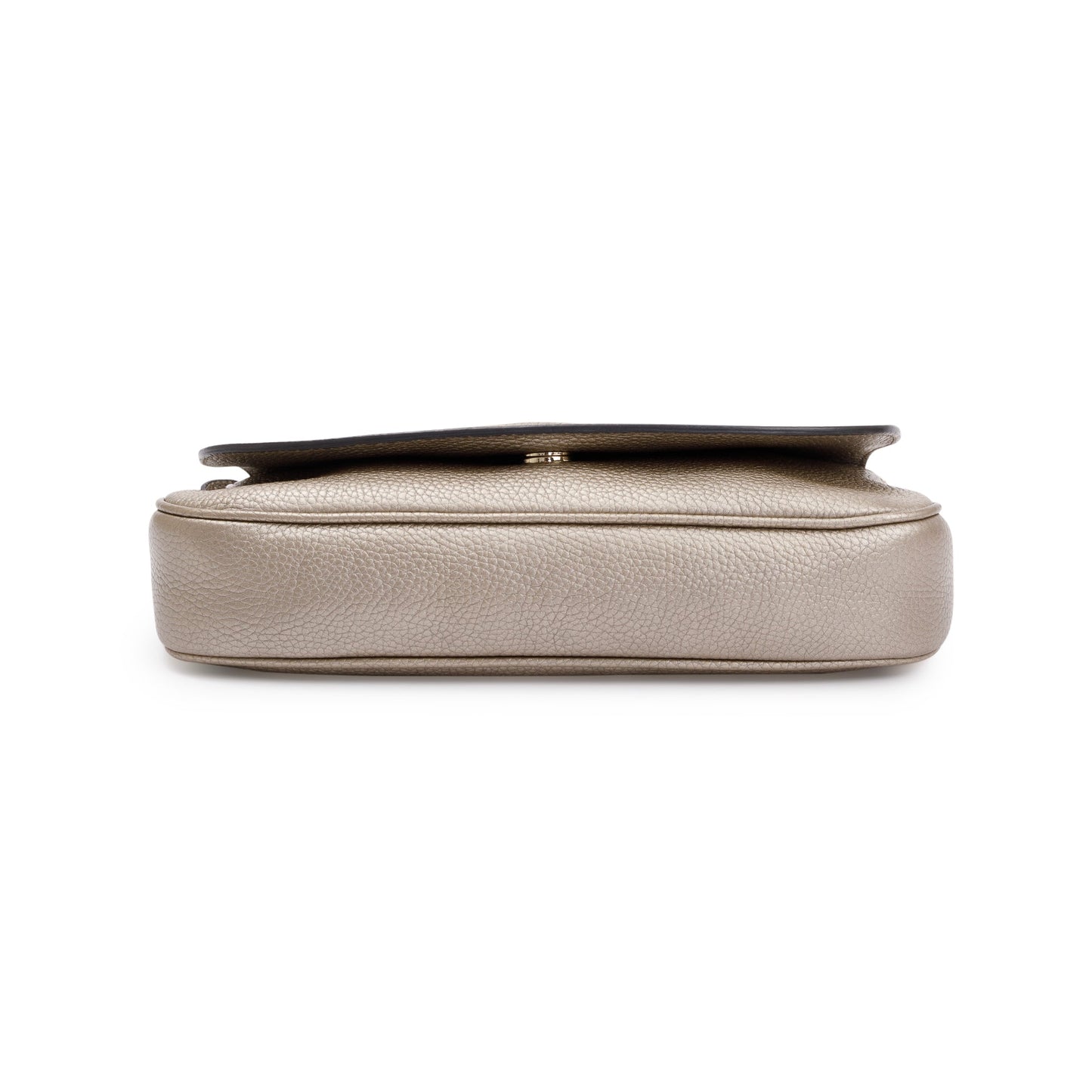Gucci Metallic Grained Calfskin Leather Medium Soho Chain Crossbody Bag