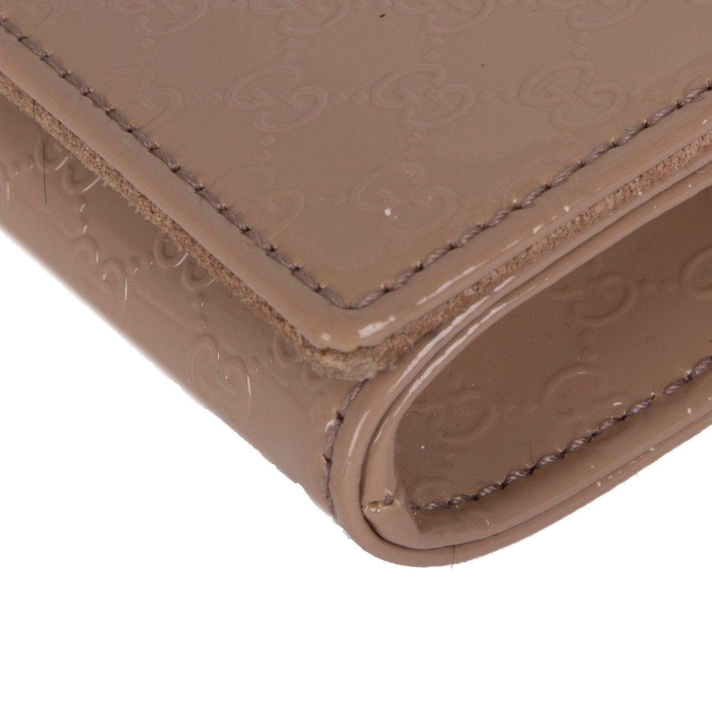 Gucci Microguccissima Patent Leather Broadway Clutch