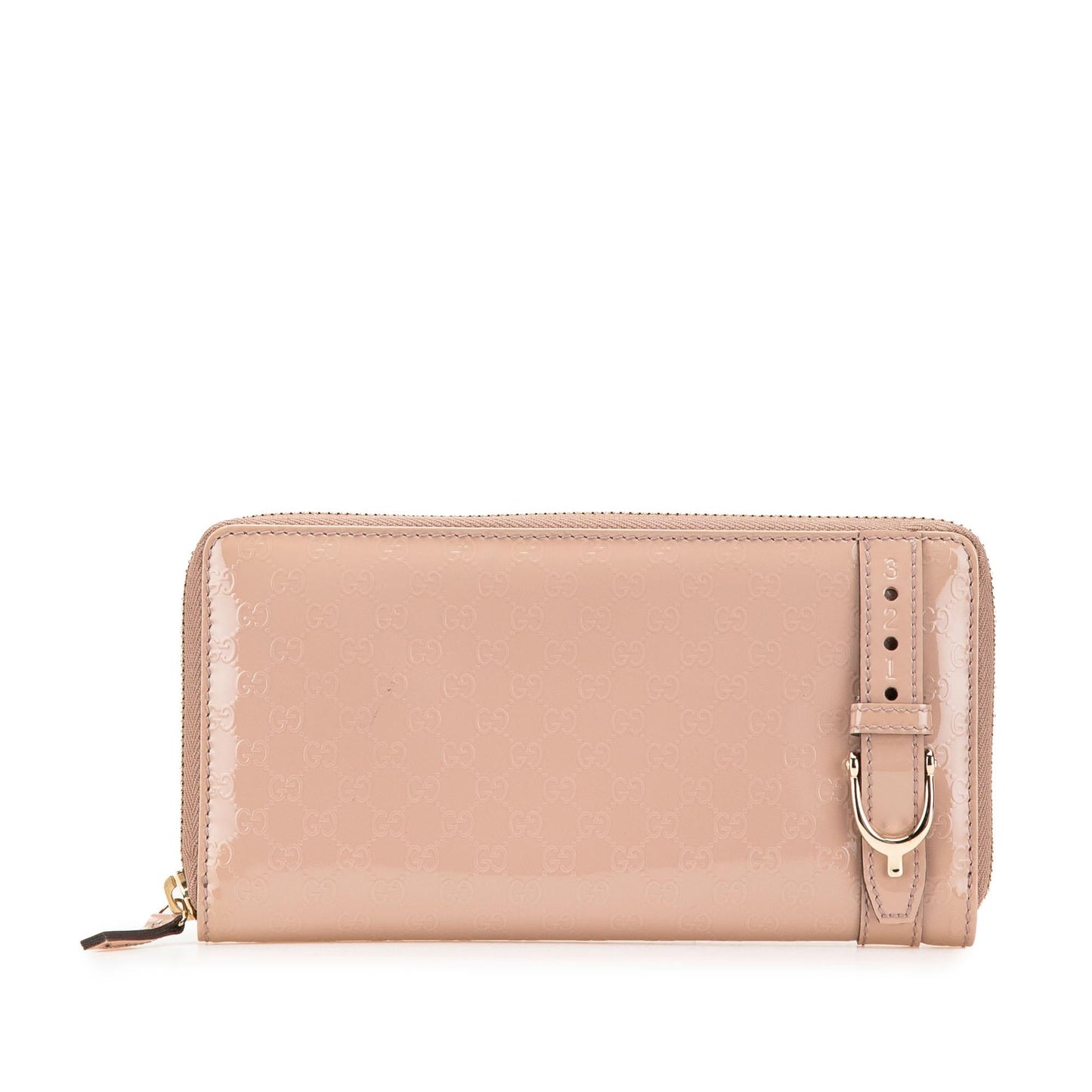 Gucci Microguccissima Patent Leather Nice Zip Around Wallet
