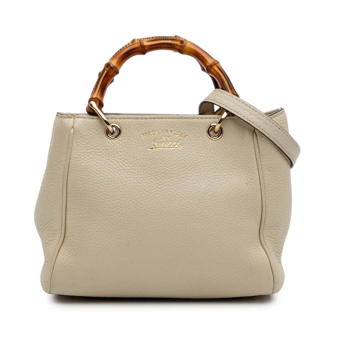 Gucci Mini Calfskin Bamboo Shopper Satchel