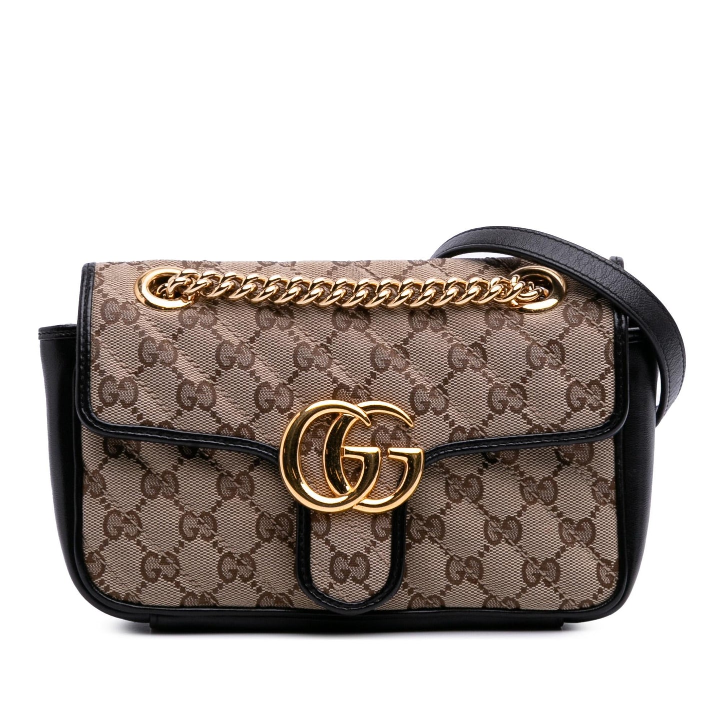 Gucci Mini GG Marmont Matelasse Canvas Flap Crossbody