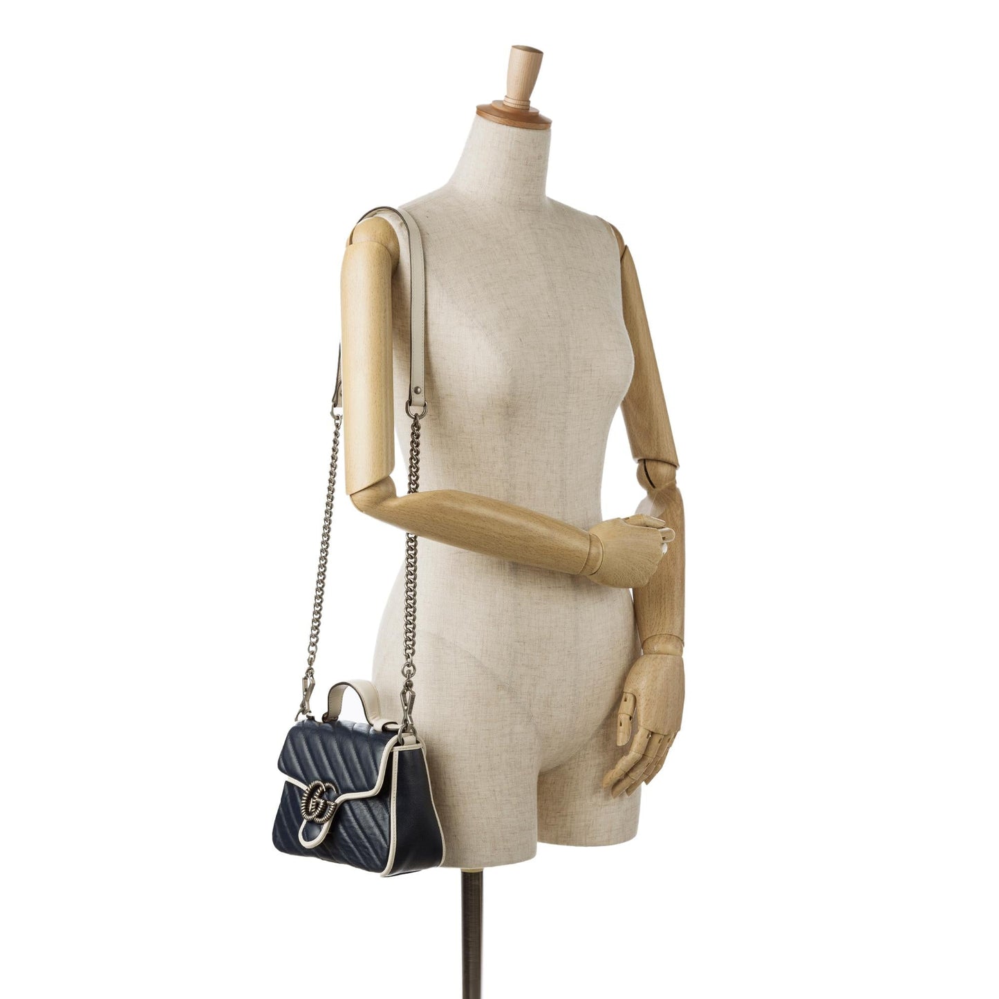 Gucci Mini GG Marmont Torchon Top Handle Bag (SHG-WZvkah)