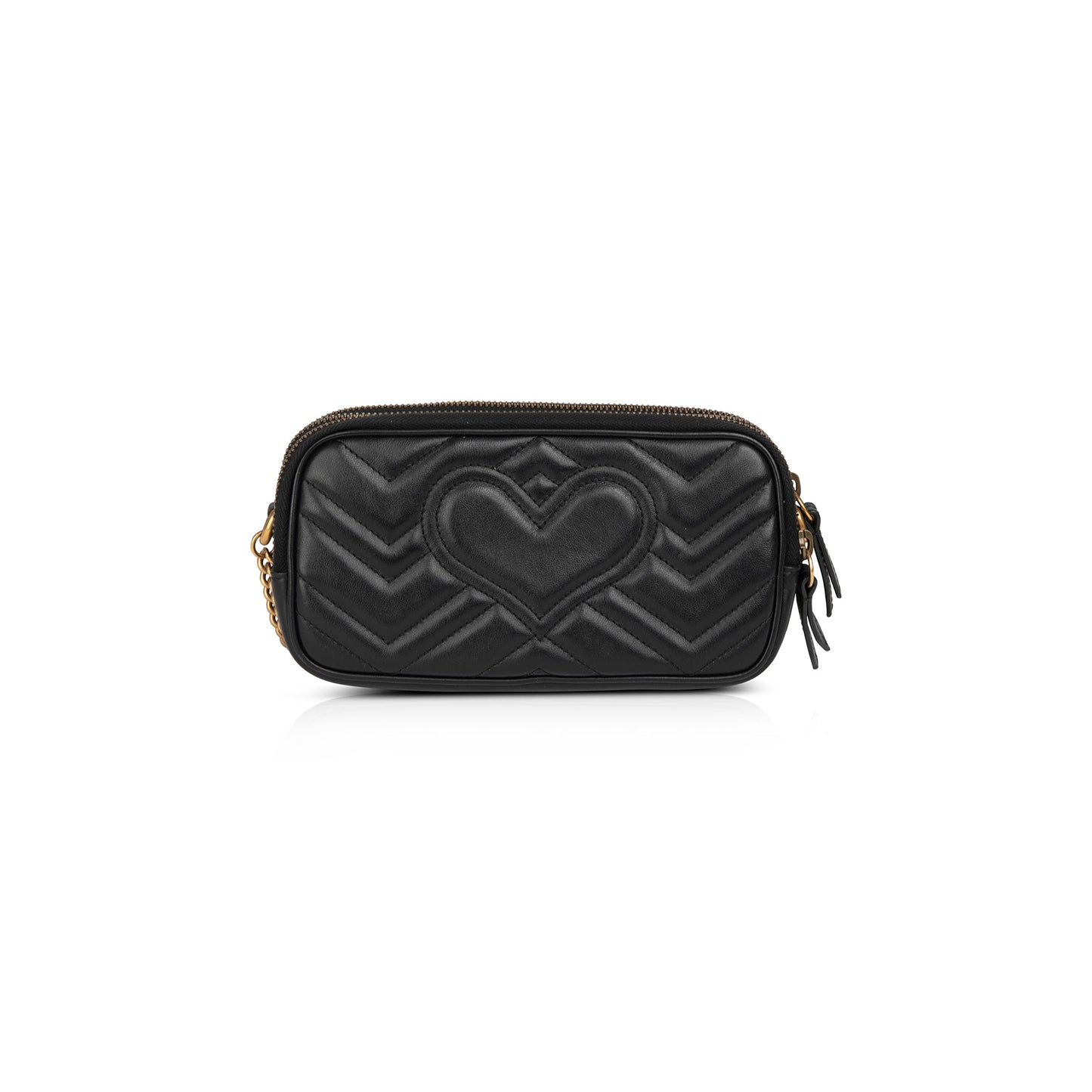 Gucci Mini GG Marmont Triple-Zip Camera Chain Bag