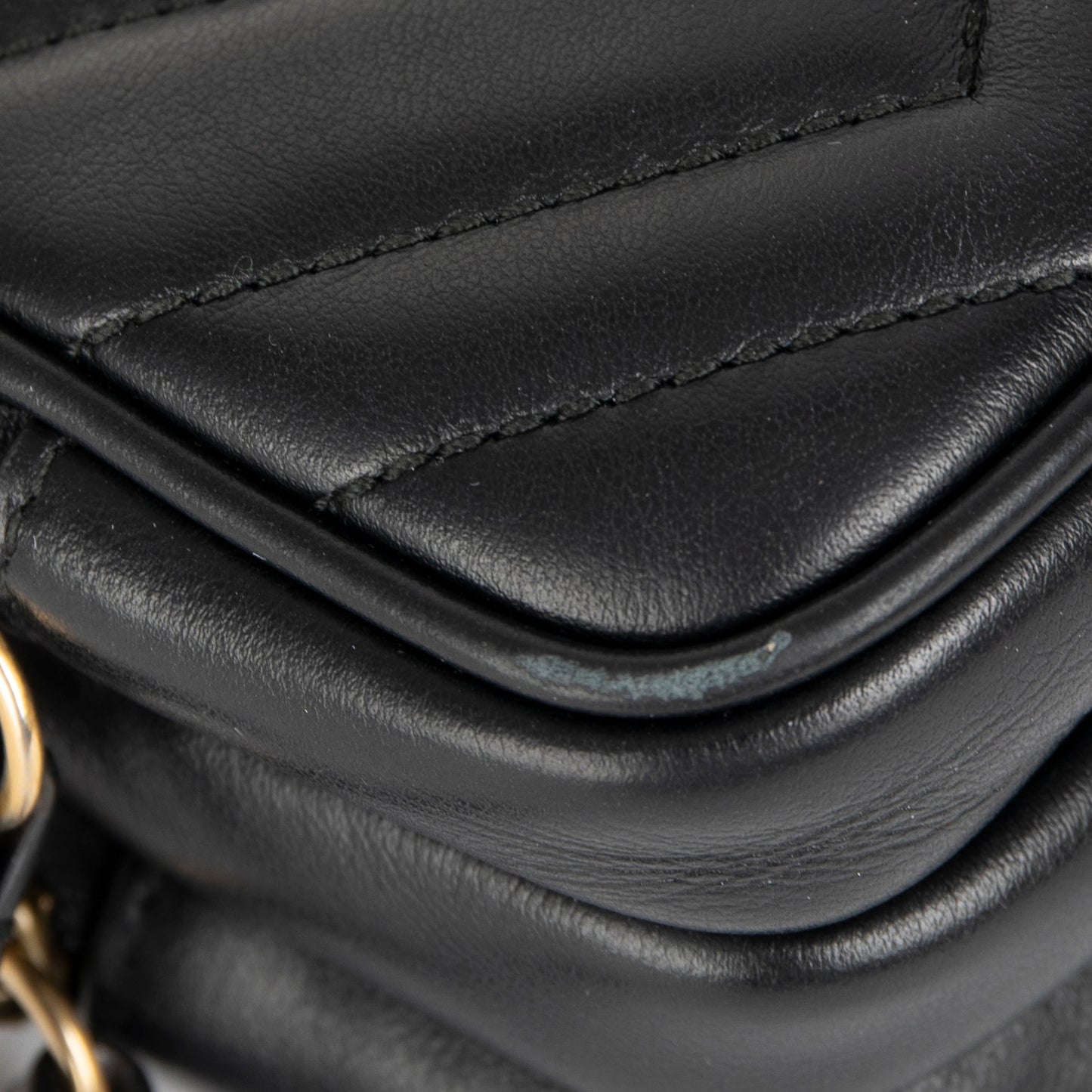 Gucci Mini GG Marmont Triple-Zip Camera Chain Bag