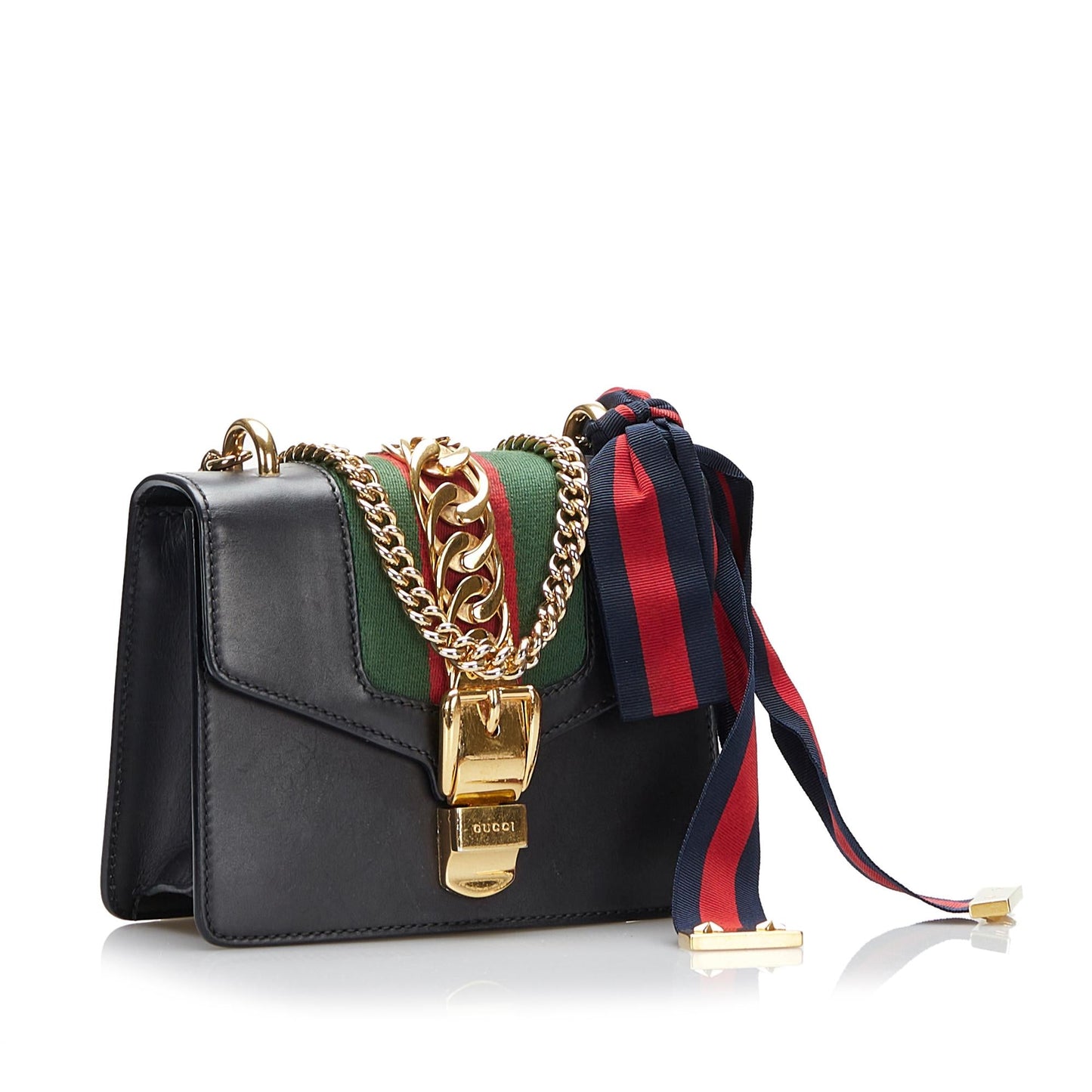 Gucci Mini Sylvie Chain Crossbody (SHG-qesira)