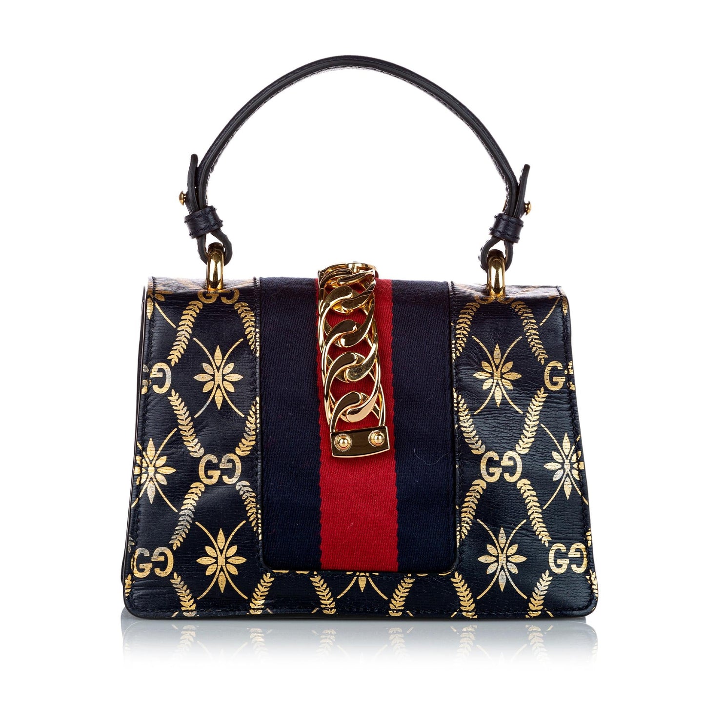 Gucci Mini Sylvie Leather Satchel (SHG-30466)