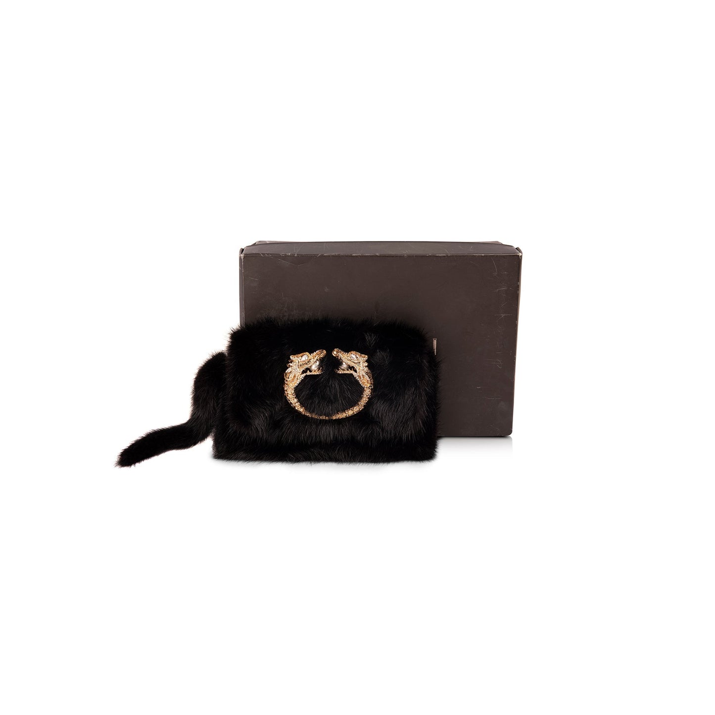 Gucci Mink Jewel Dragon Clutch
