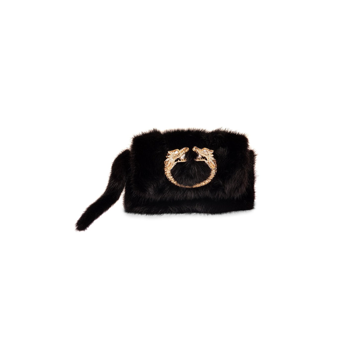 Gucci Mink Jewel Dragon Clutch