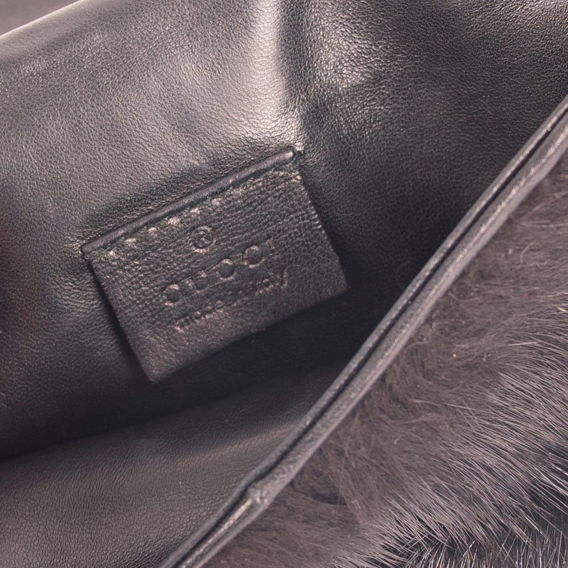 Gucci Mink Jewel Dragon Clutch