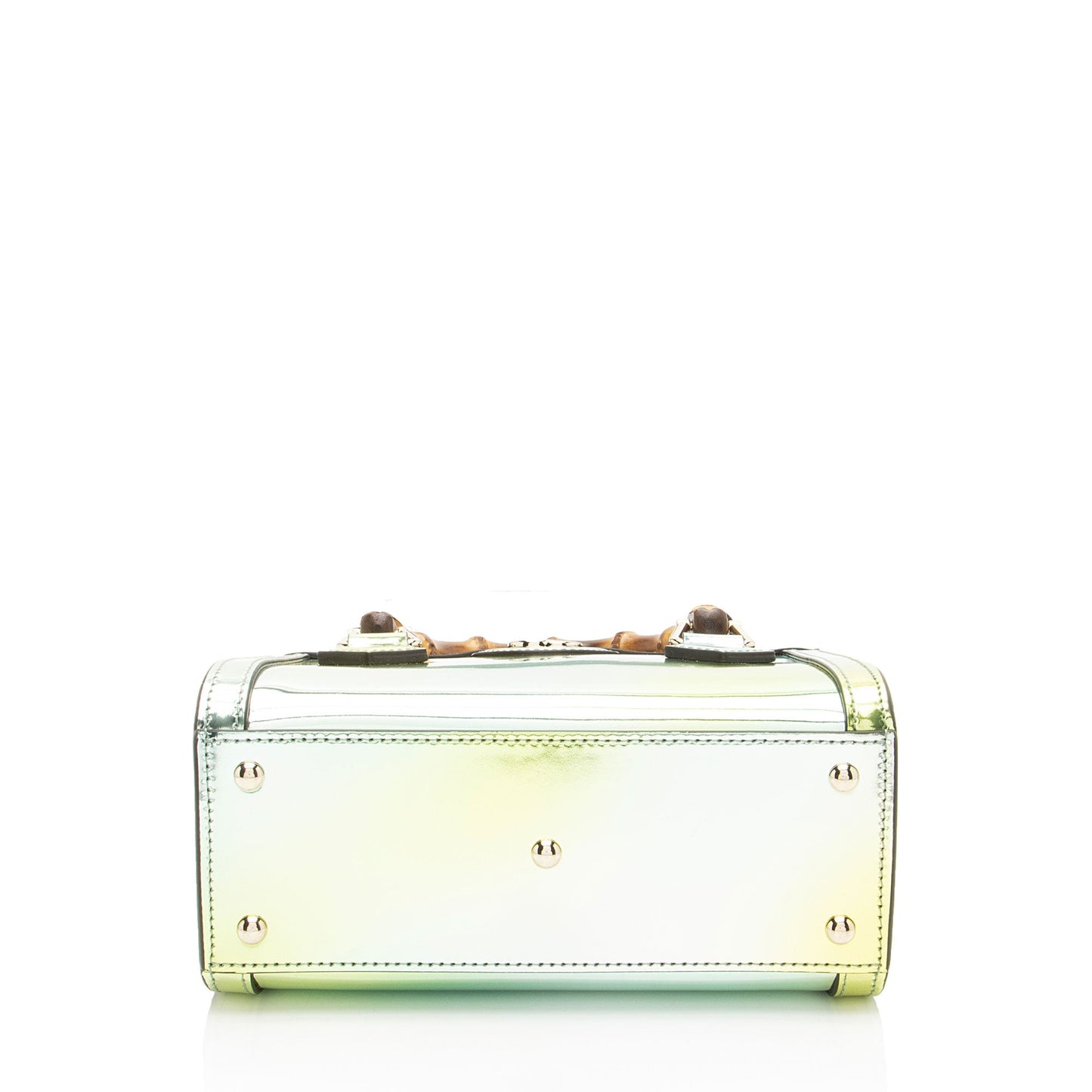 Gucci Mirrored Leather Bamboo Diana Mini Tote