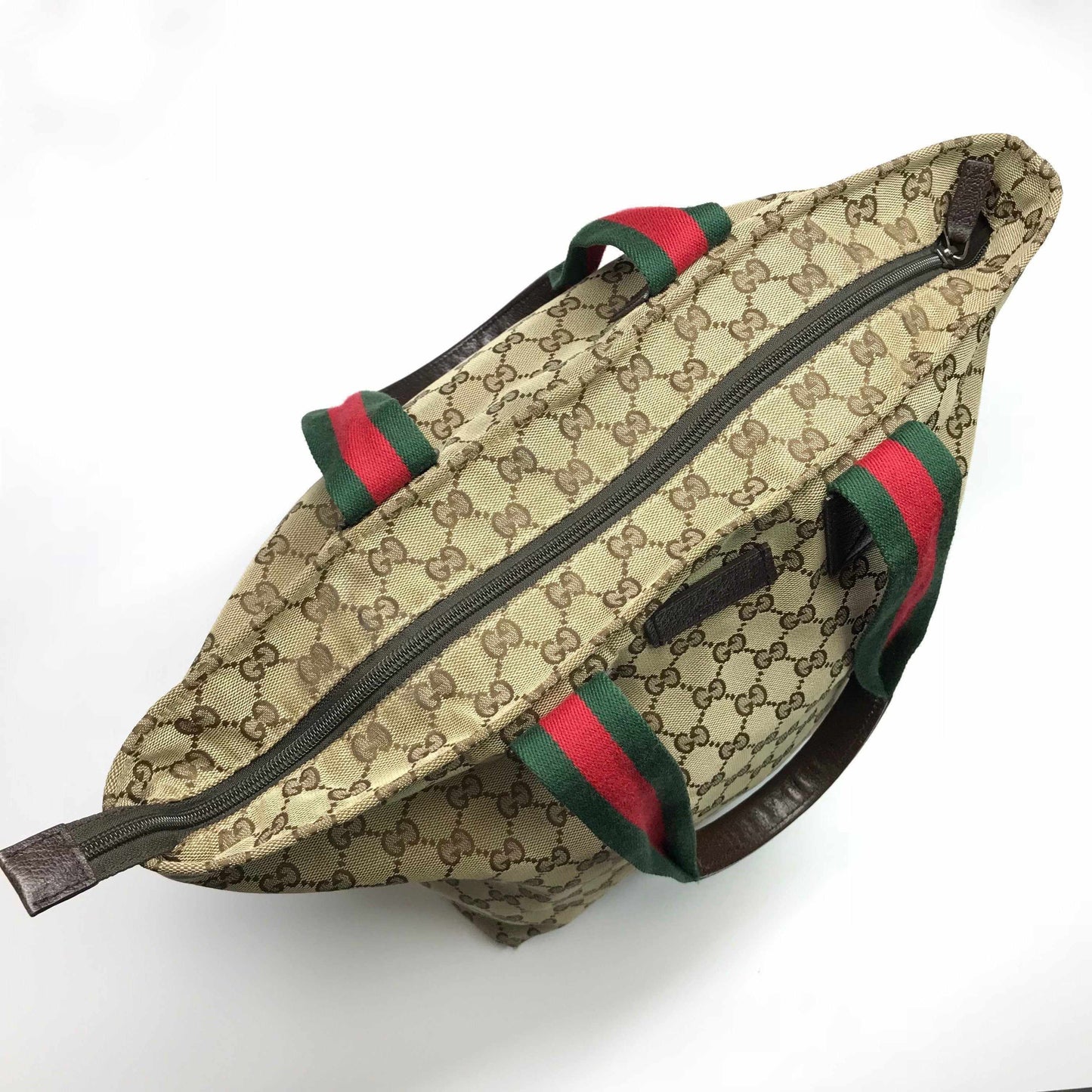 Gucci Monogram Large Web Handle Tote