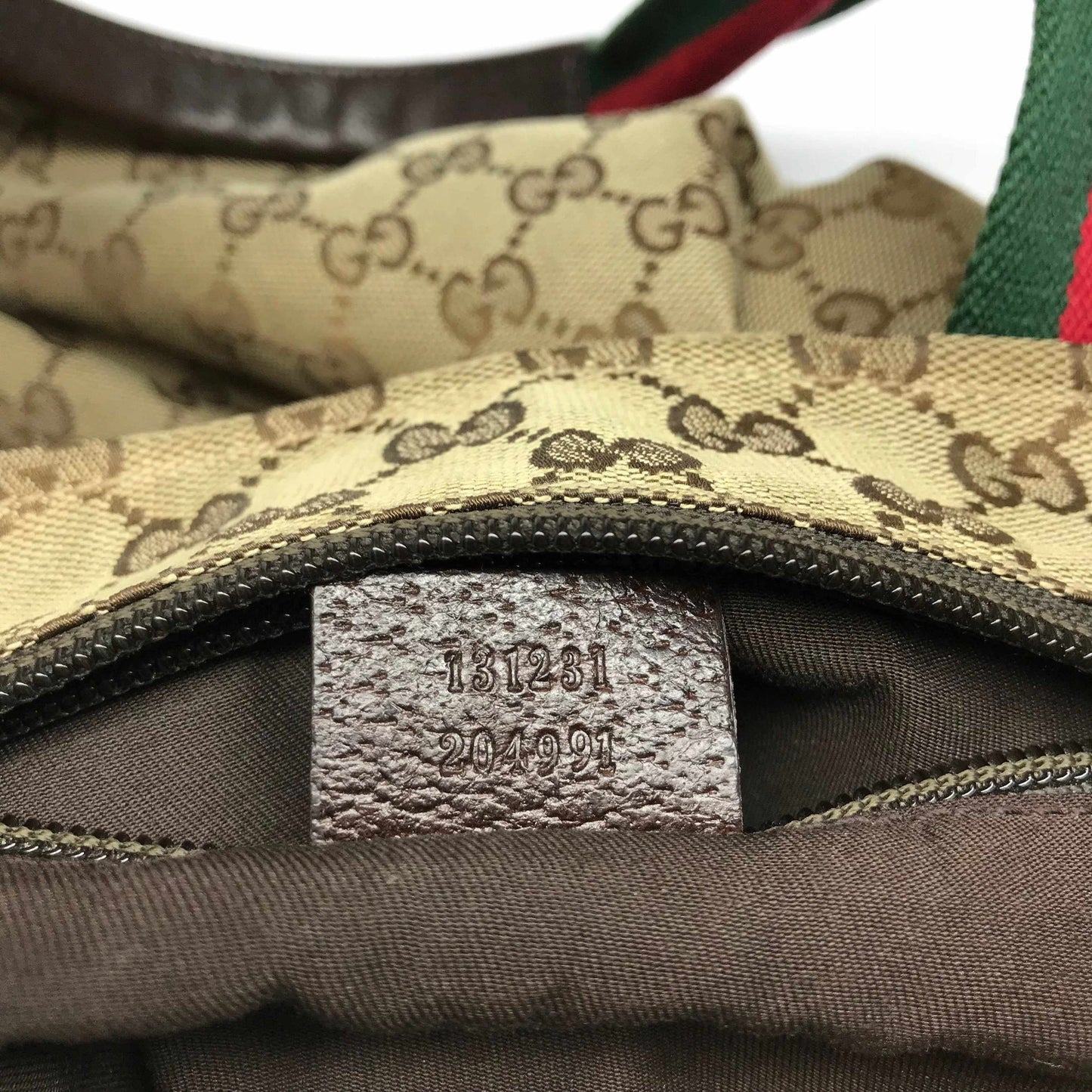 Gucci Monogram Large Web Handle Tote