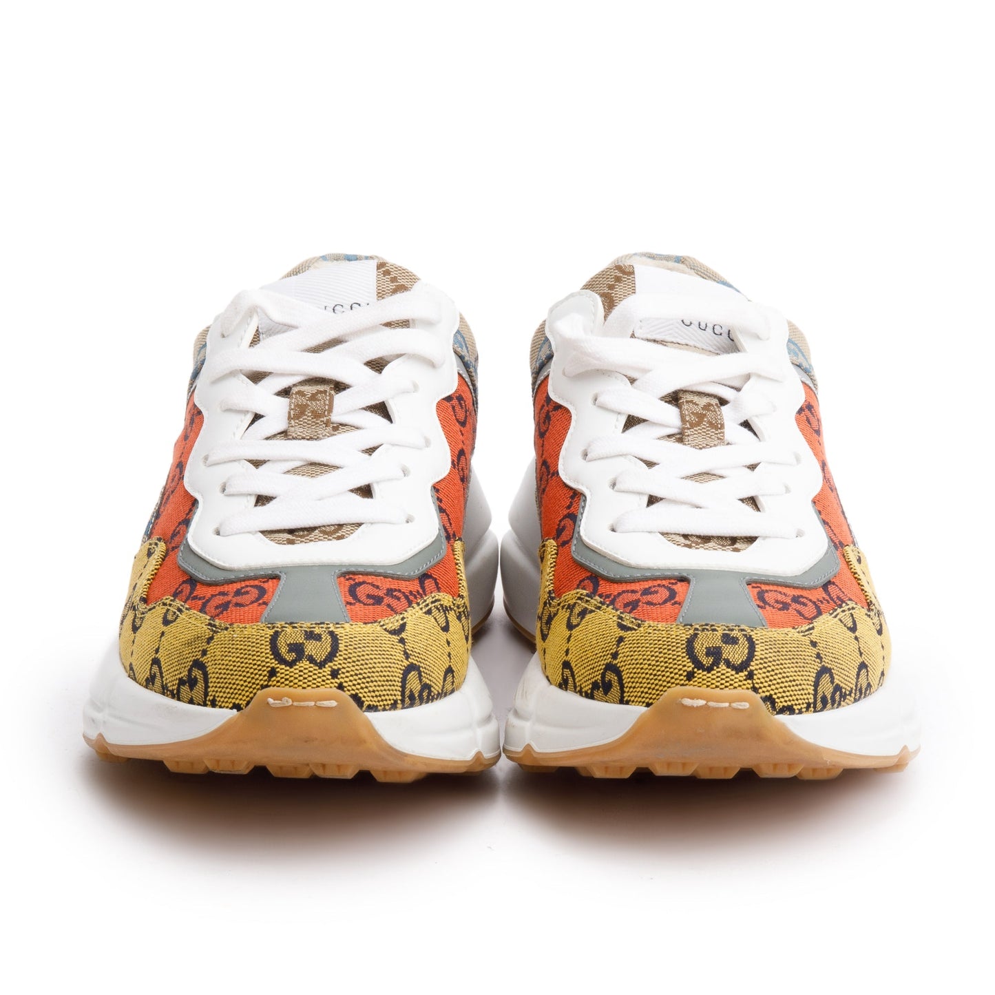 Gucci Multicolor GG Canvas Women's Rhyton Sneakers, Size 37