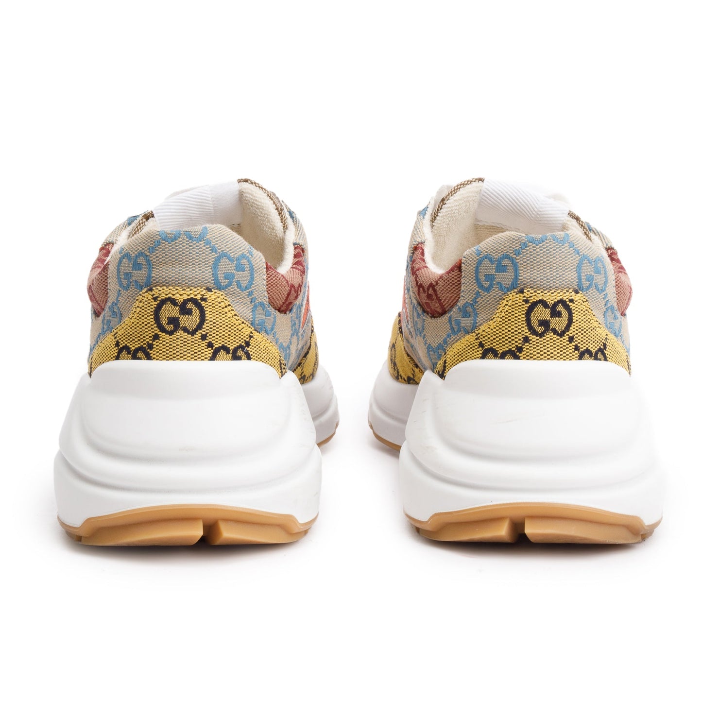 Gucci Multicolor GG Canvas Women's Rhyton Sneakers, Size 37