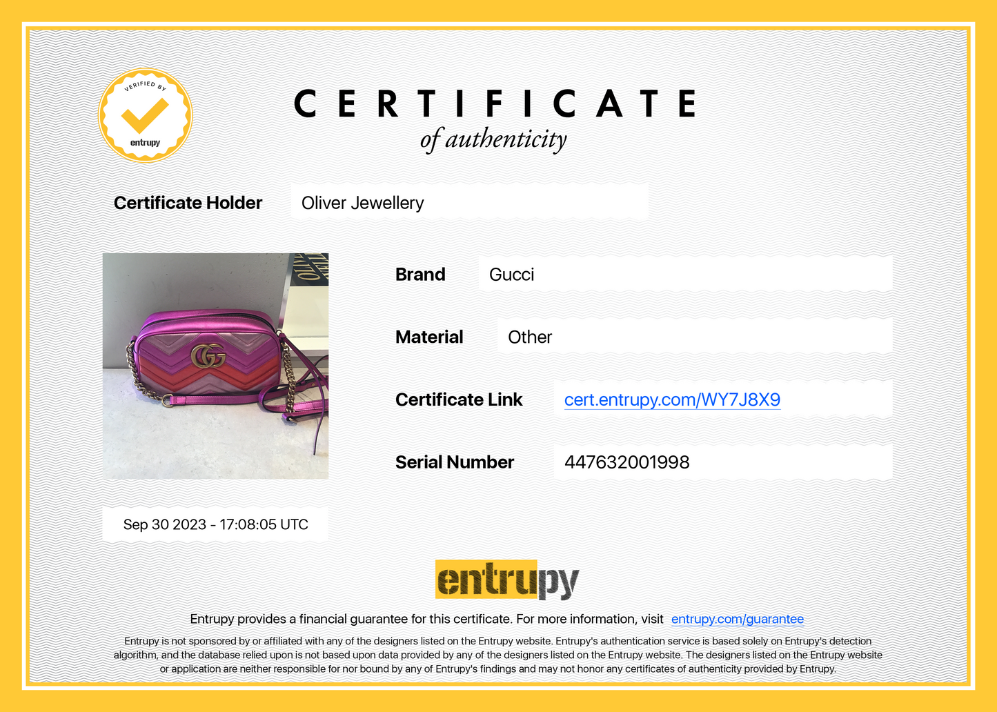 Gucci Multicolore Metallic GG Marmont Matelasse Small Shoulder Bag