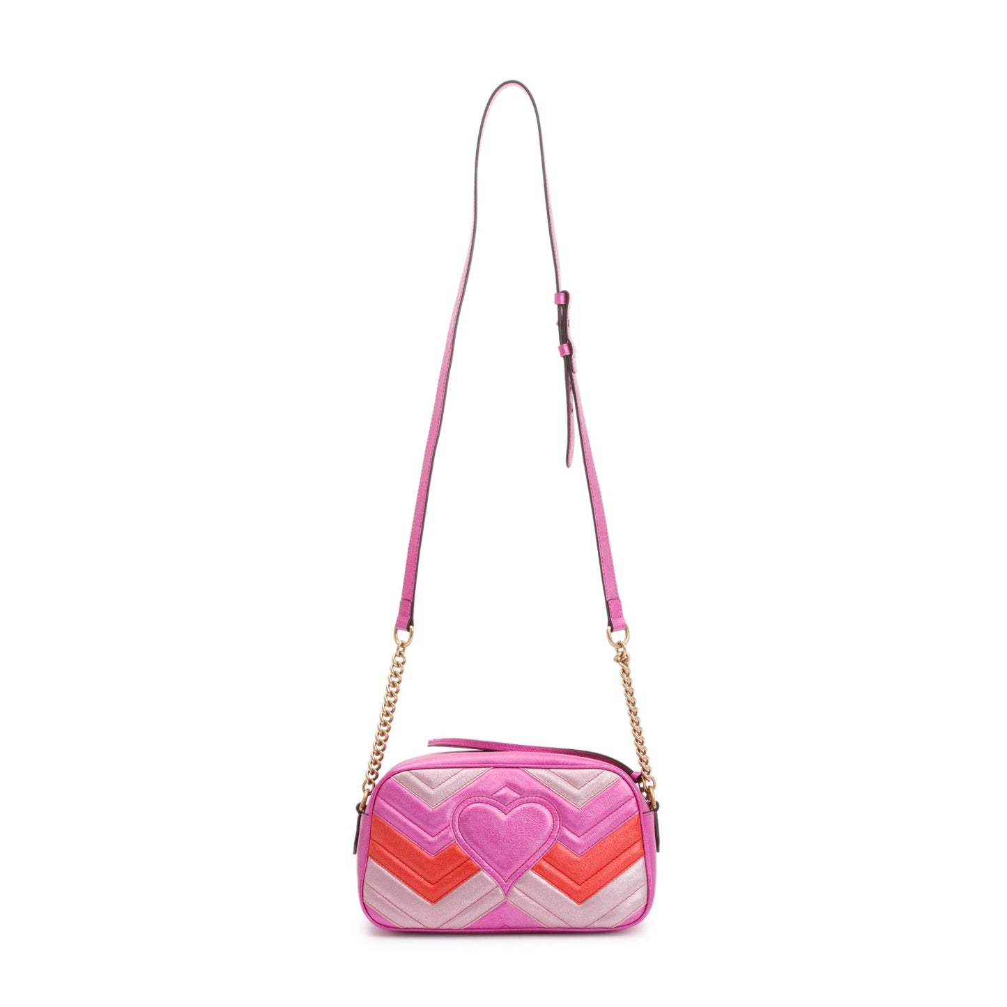 Gucci Multicolore Metallic GG Marmont Matelasse Small Shoulder Bag