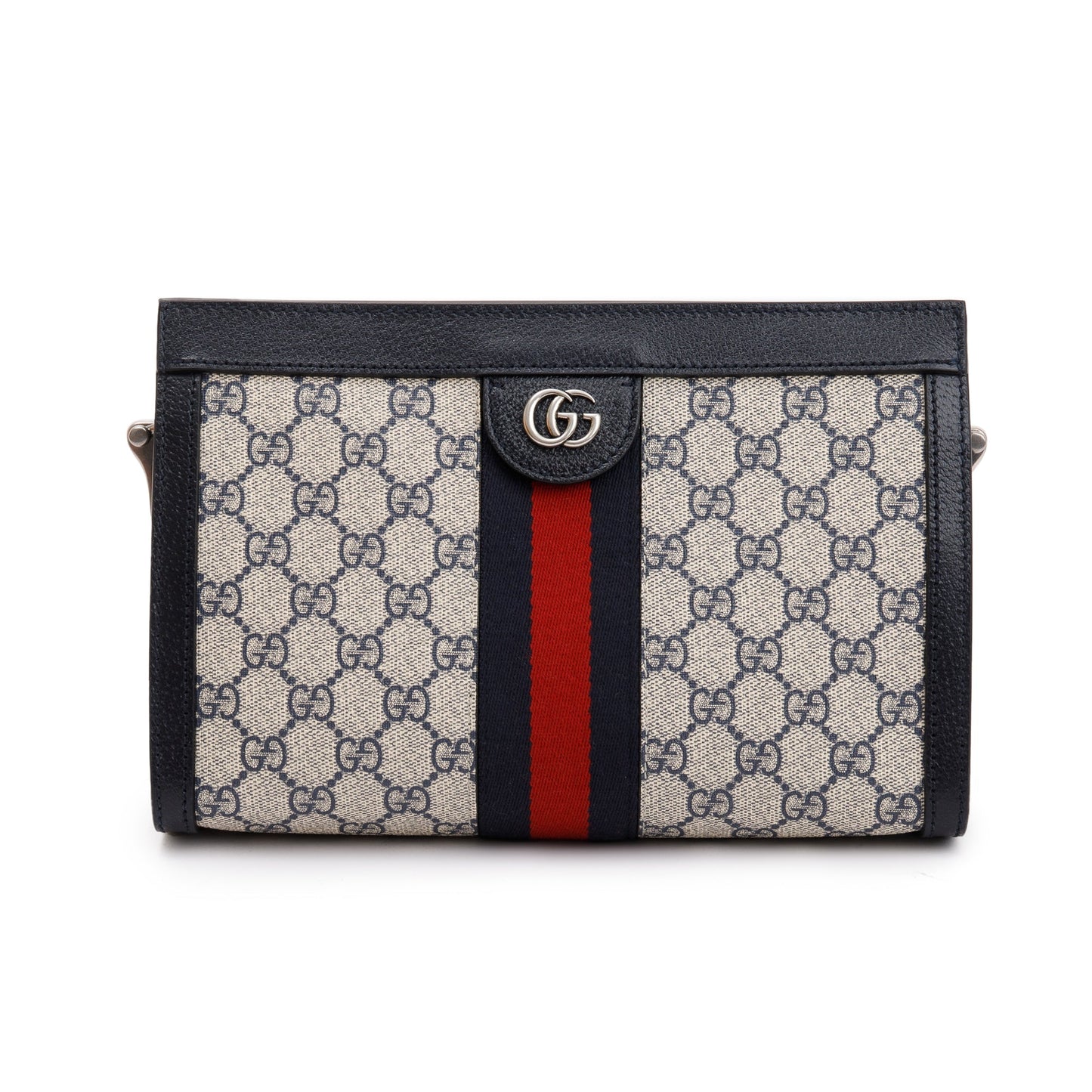 Gucci Navy GG Supreme Ophidia GG Small Shoulder Bag