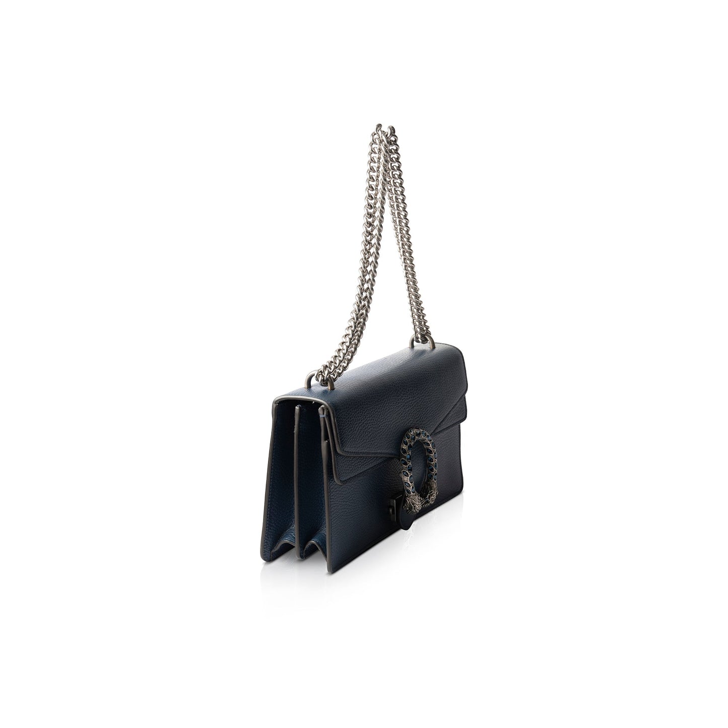 Gucci Navy Leather Dionysus Small Shoulder Bag