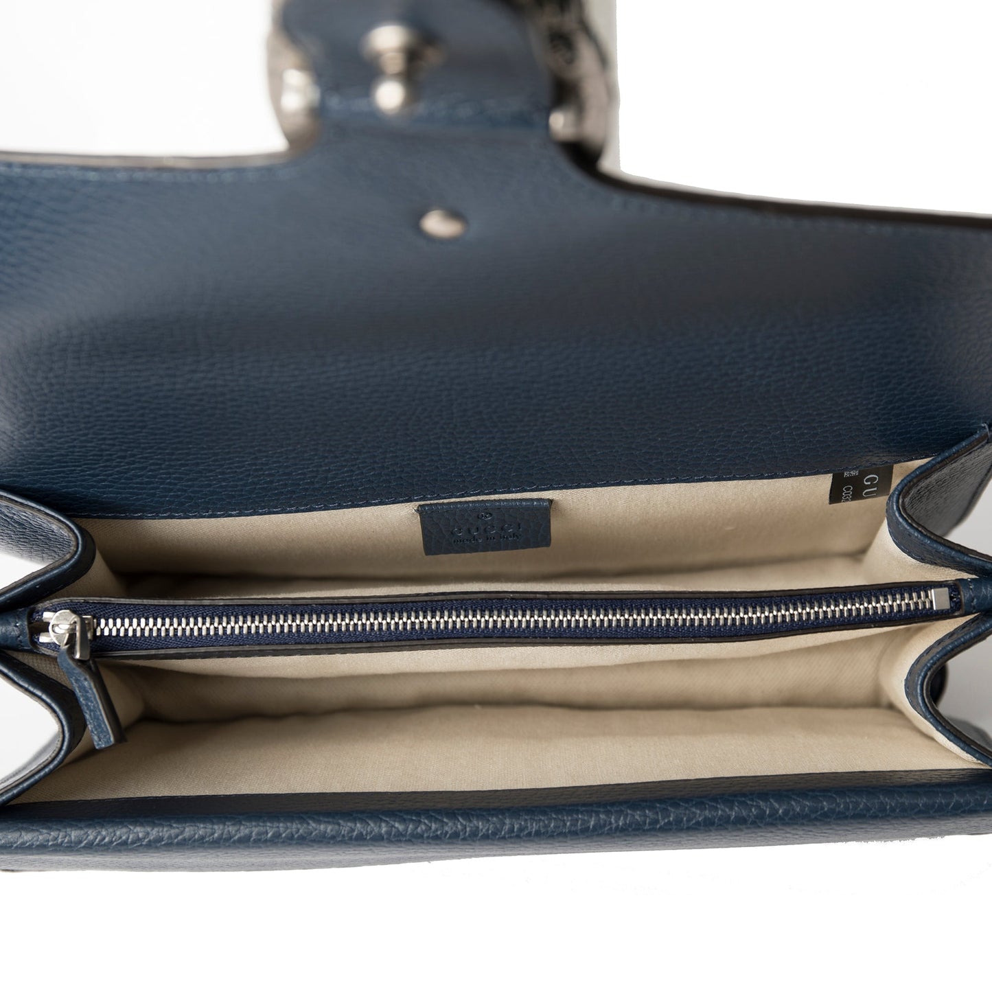 Gucci Navy Leather Dionysus Small Shoulder Bag