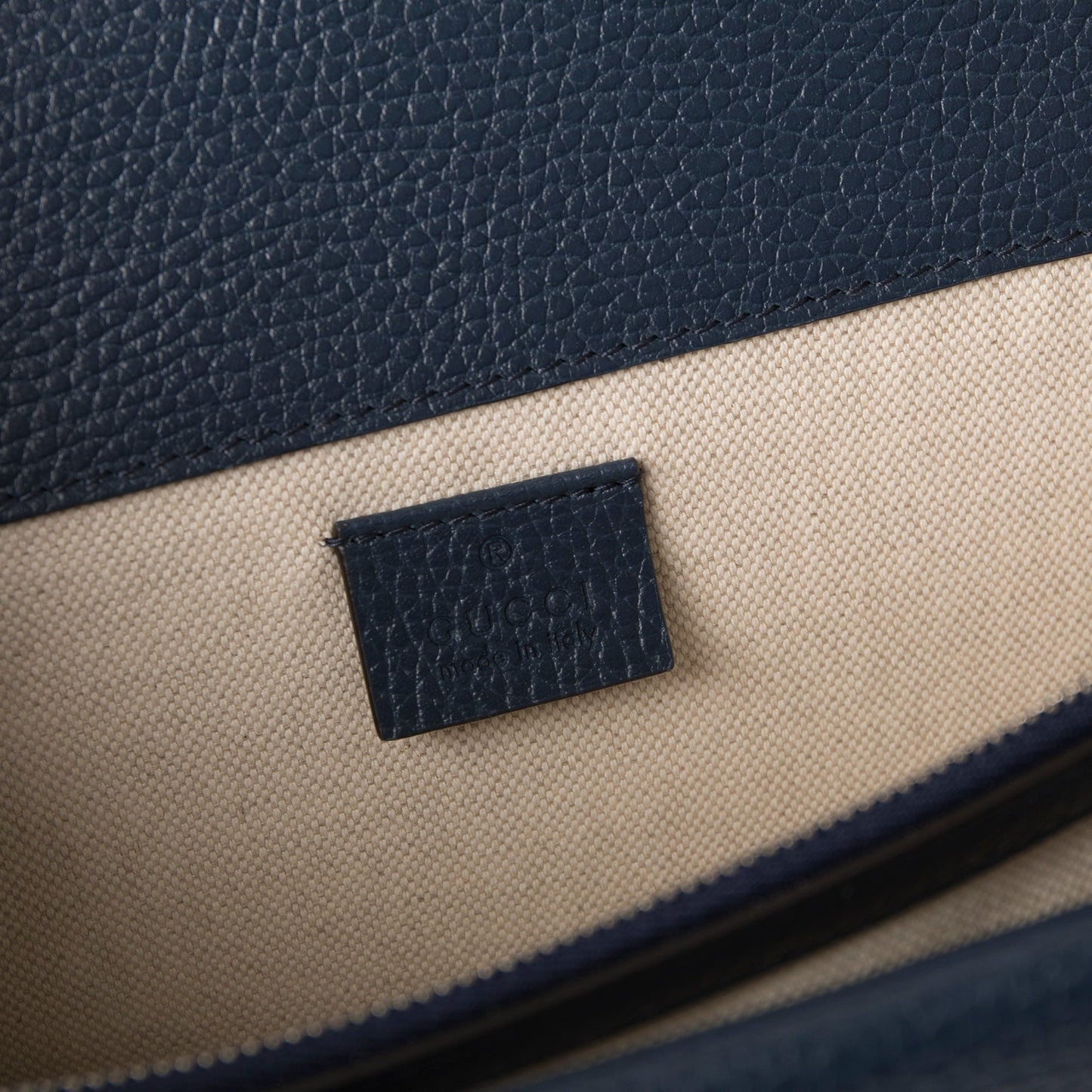 Gucci Navy Leather Dionysus Small Shoulder Bag