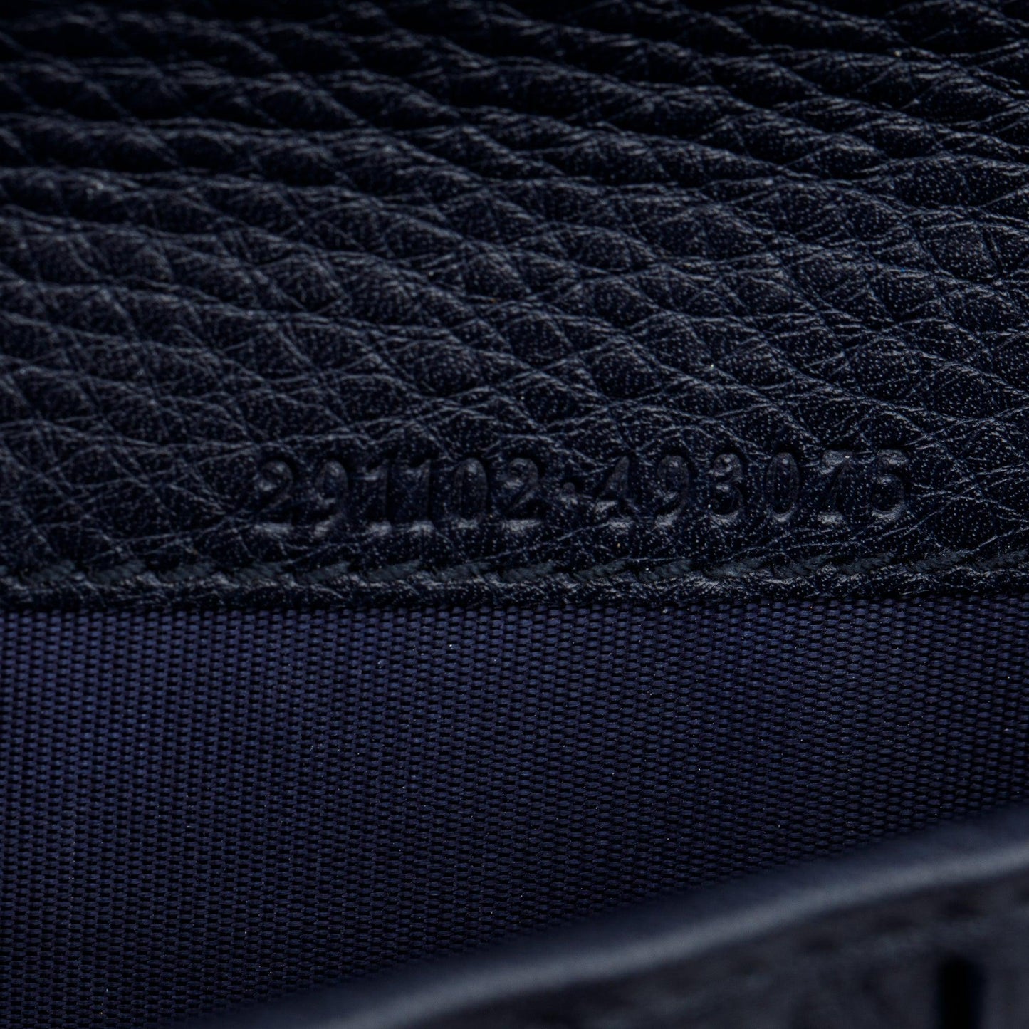 Gucci Navy Leather Soho GG Logo Continental Zip Around Wallet