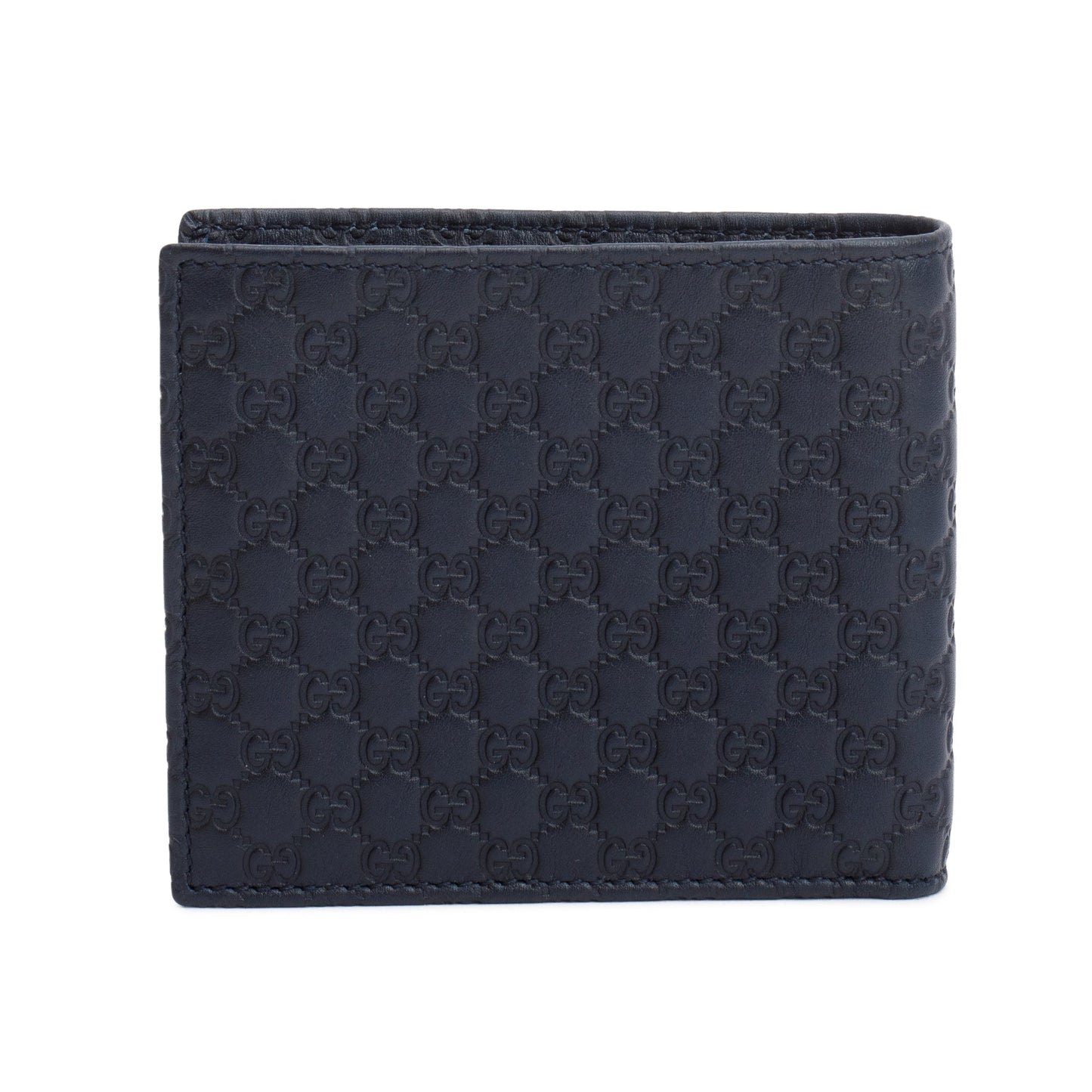 Gucci Navy Microguccissima Leather Bifold Wallet
