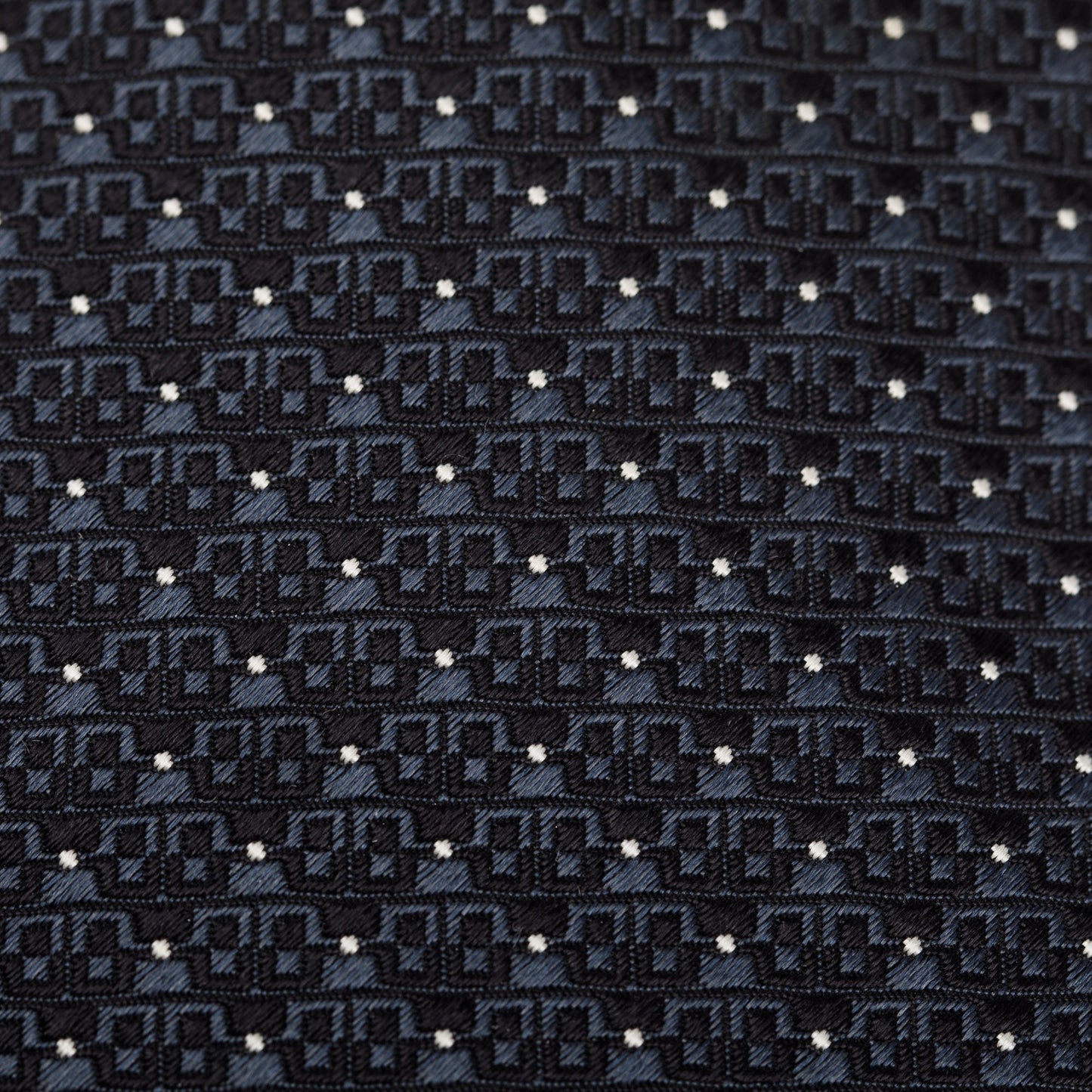 Gucci Navy Printed Pattern Silk Tie