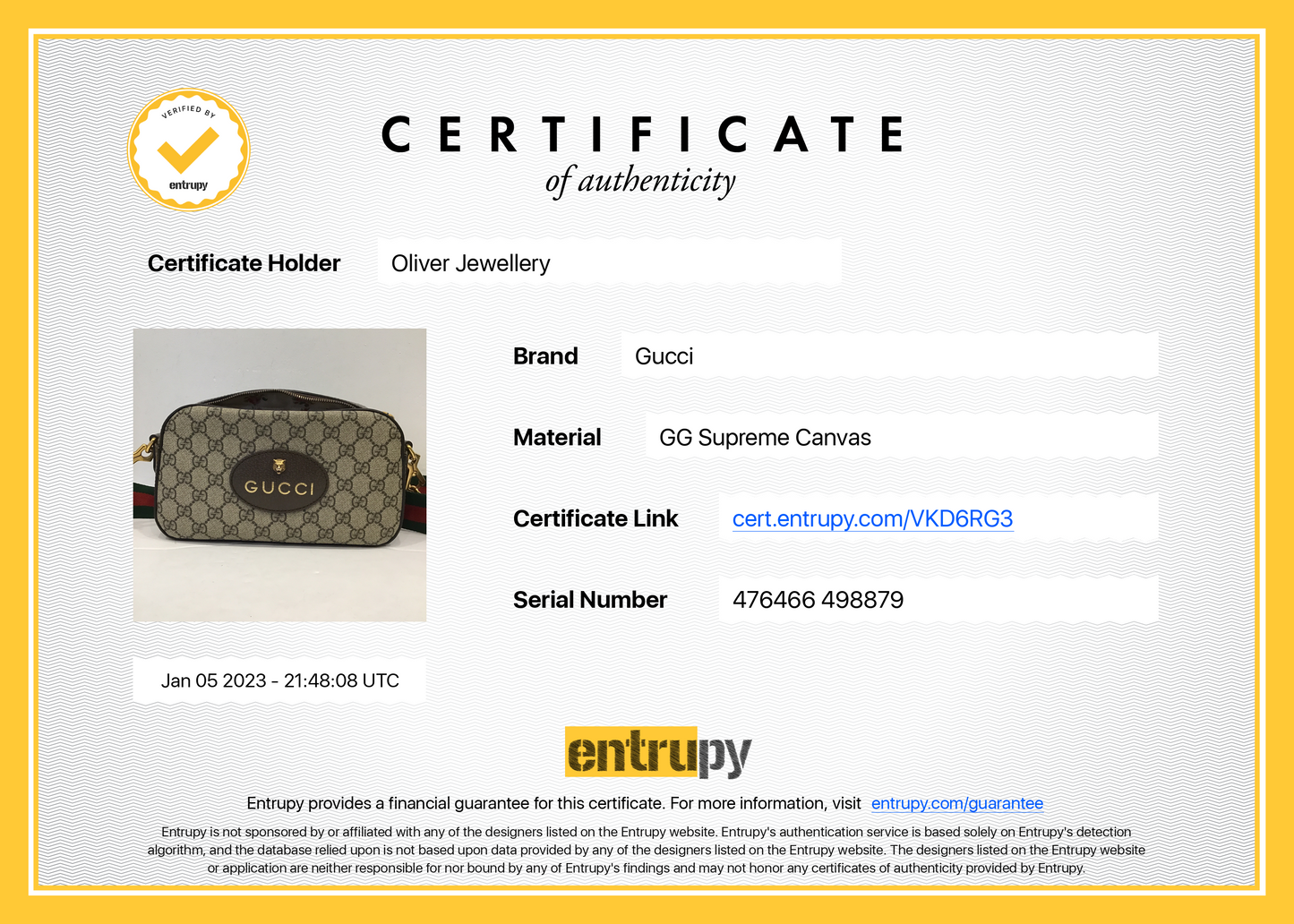 Gucci Neo Vintage GG Supreme Messenger Bag