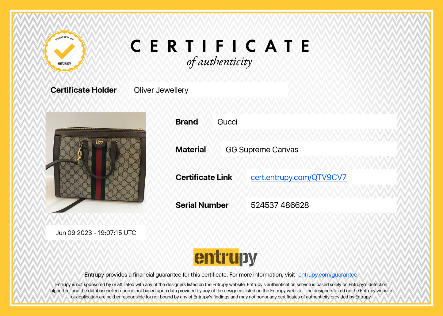 Gucci Ophidia GG Supreme Medium Tote Bag
