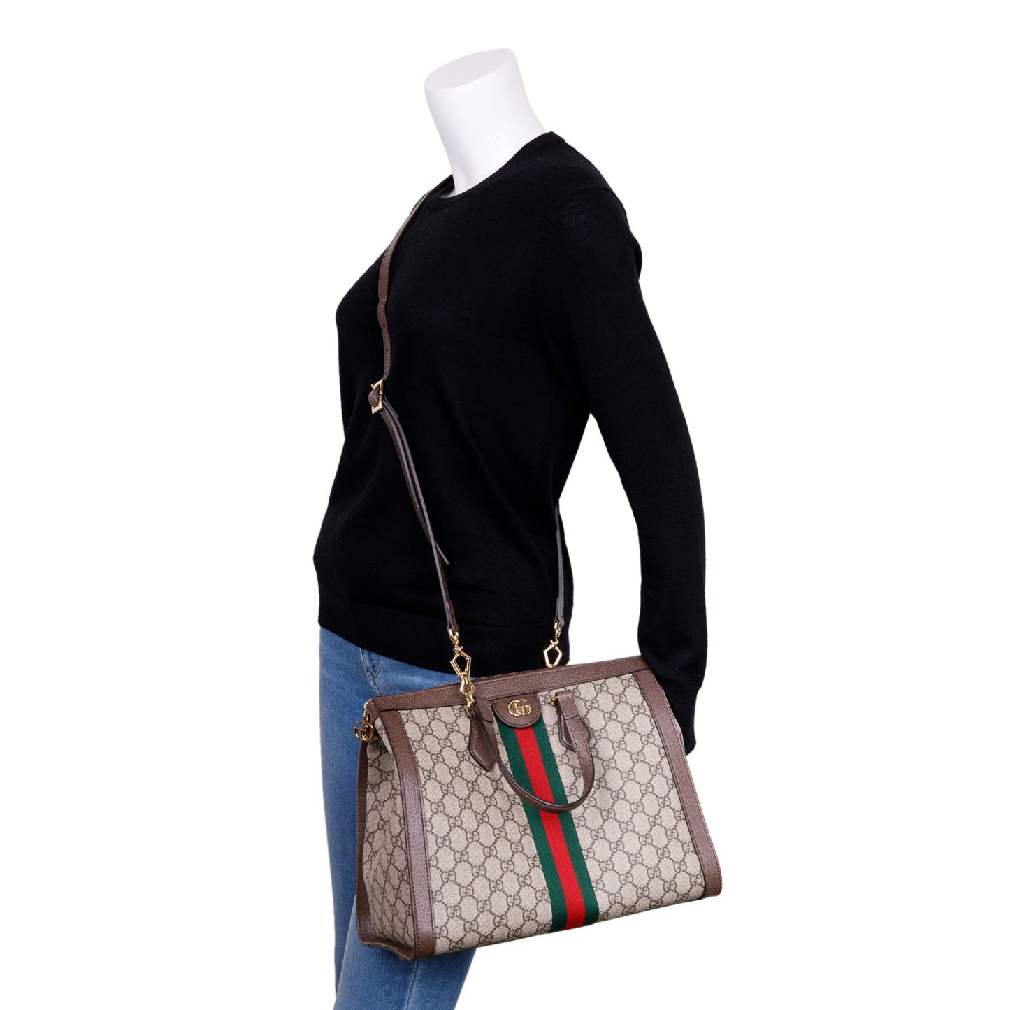 Gucci Ophidia GG Supreme Medium Tote Bag