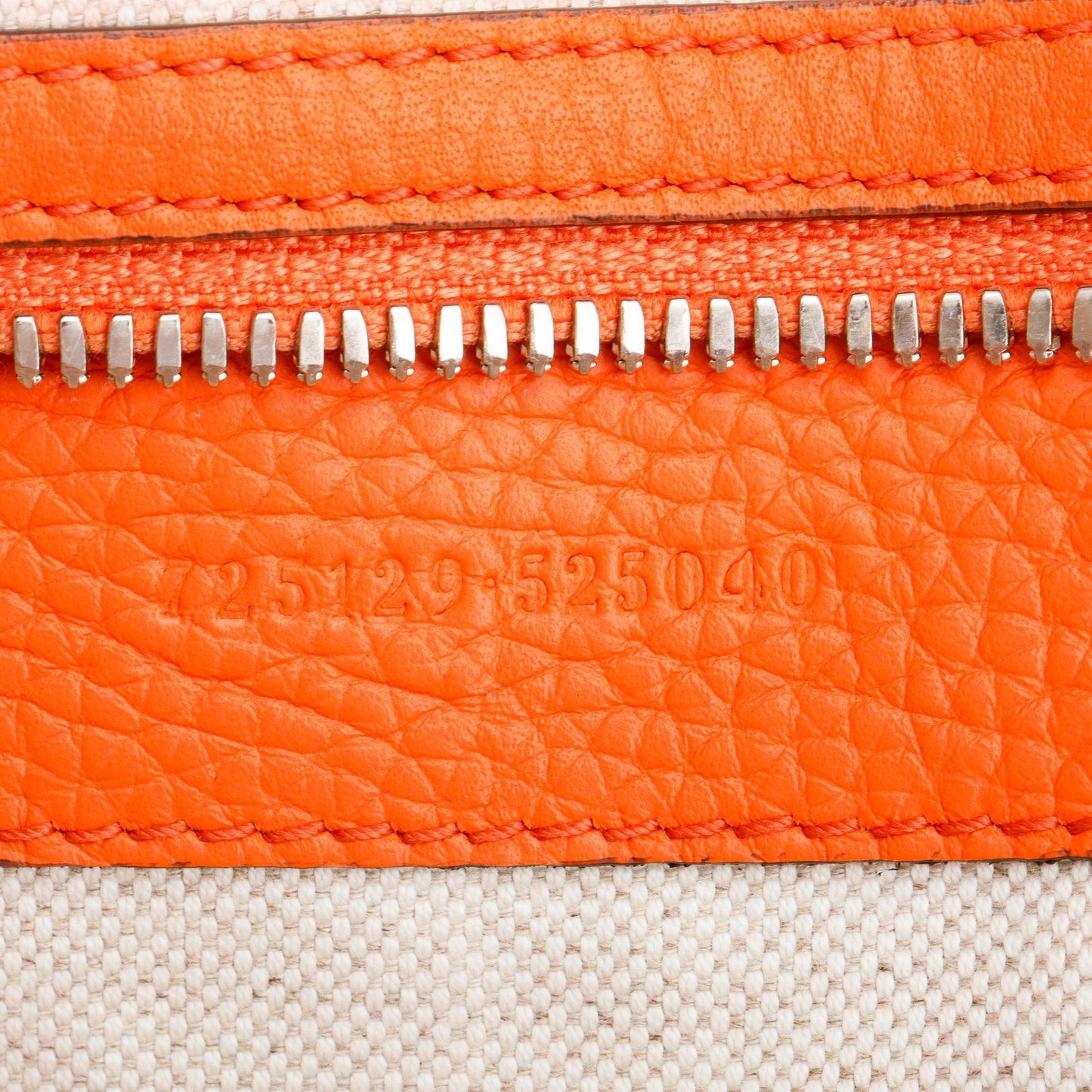 Gucci Orange Jumbo GG Leather Large Duffle Bag