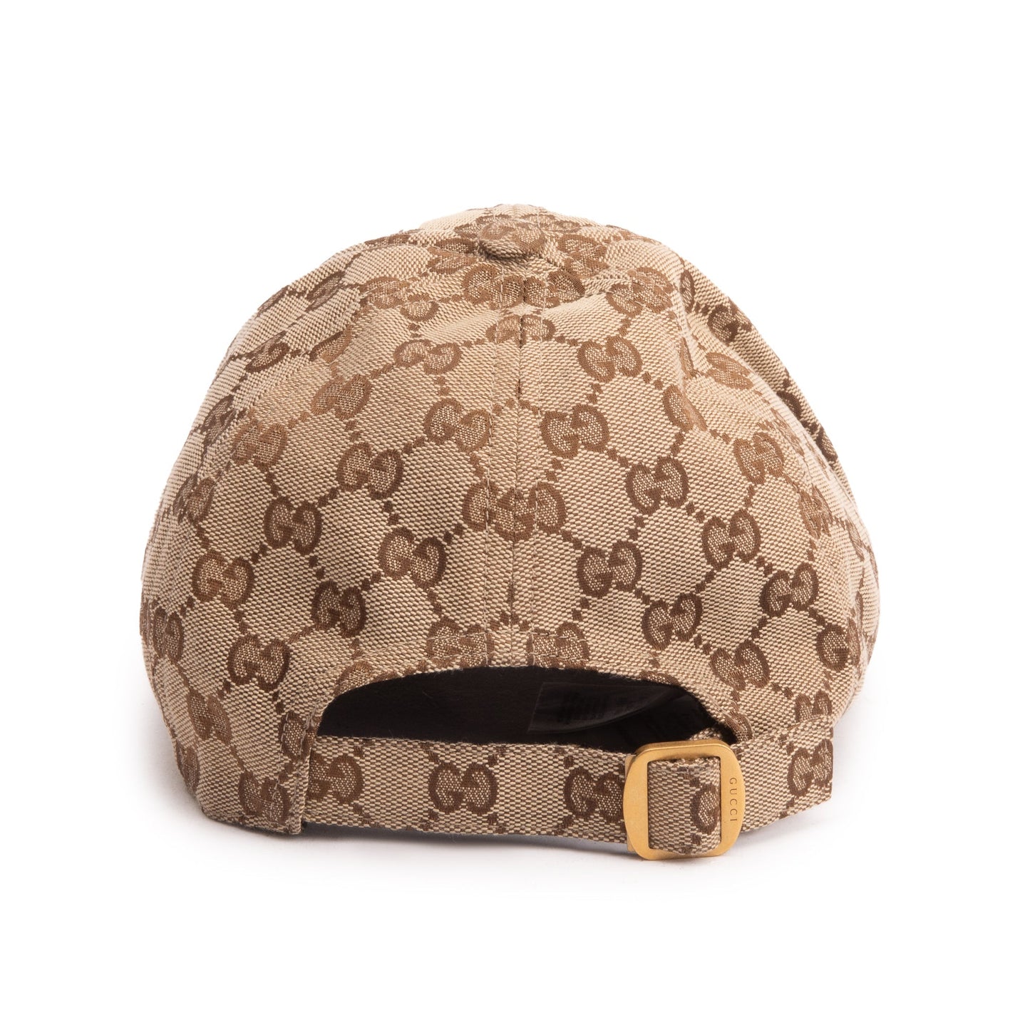 Gucci Original GG Canvas Baseball Hat with Web, Size XL 60