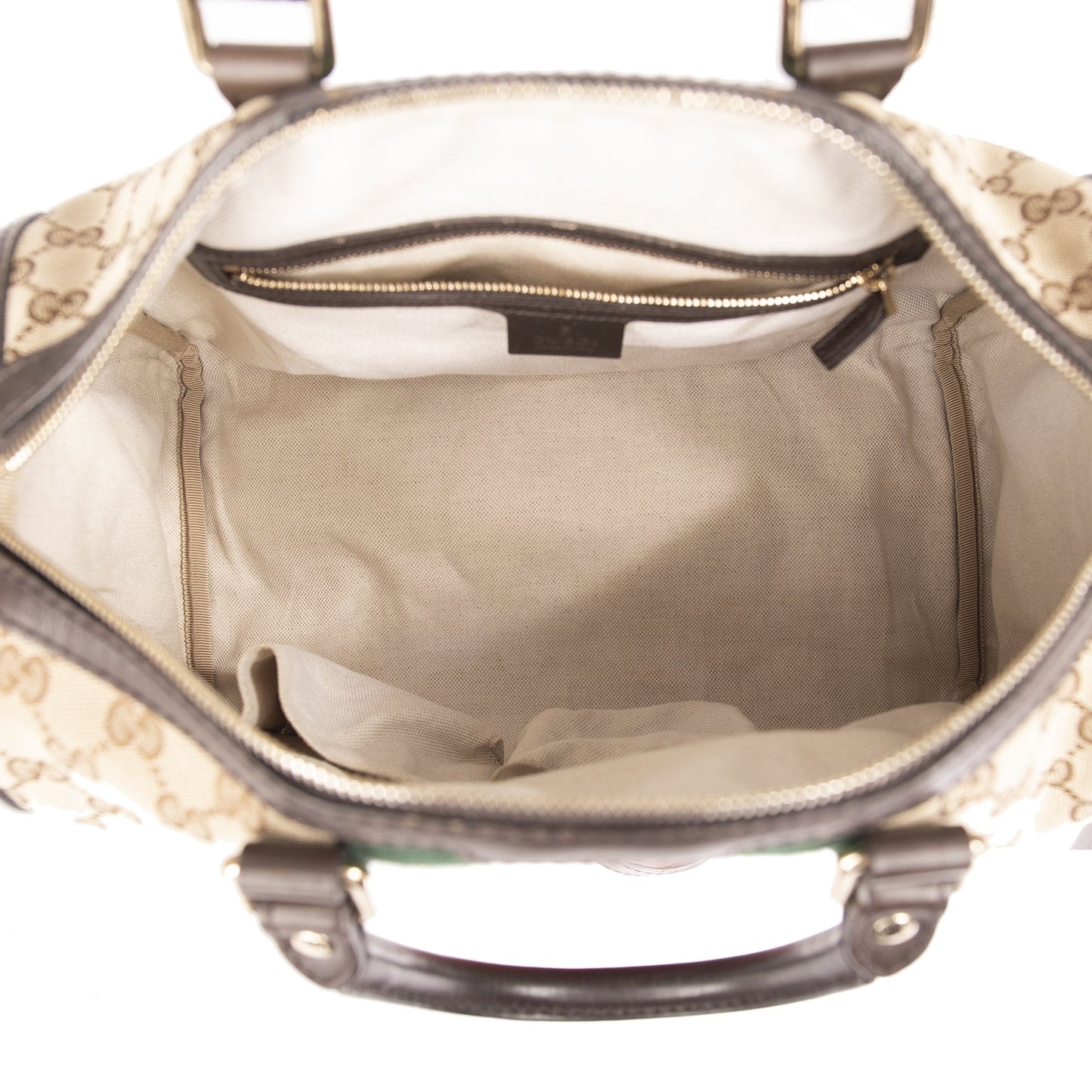 Gucci Original GG Canvas Web Boston Bag