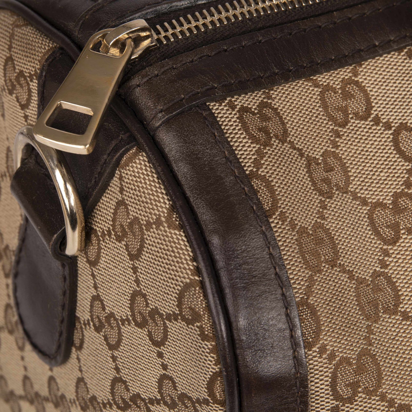 Gucci Original GG Canvas Web Boston Bag