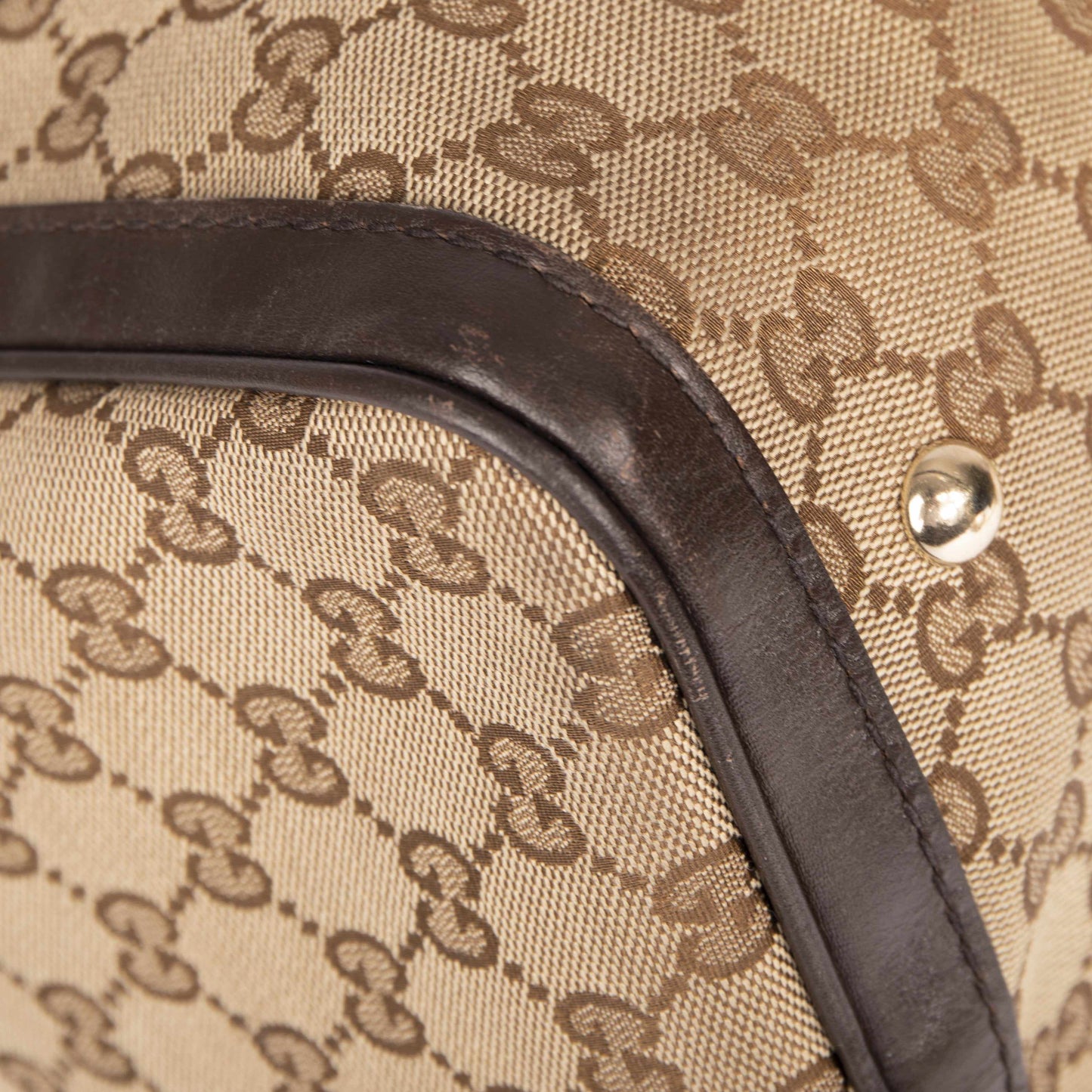 Gucci Original GG Canvas Web Boston Bag