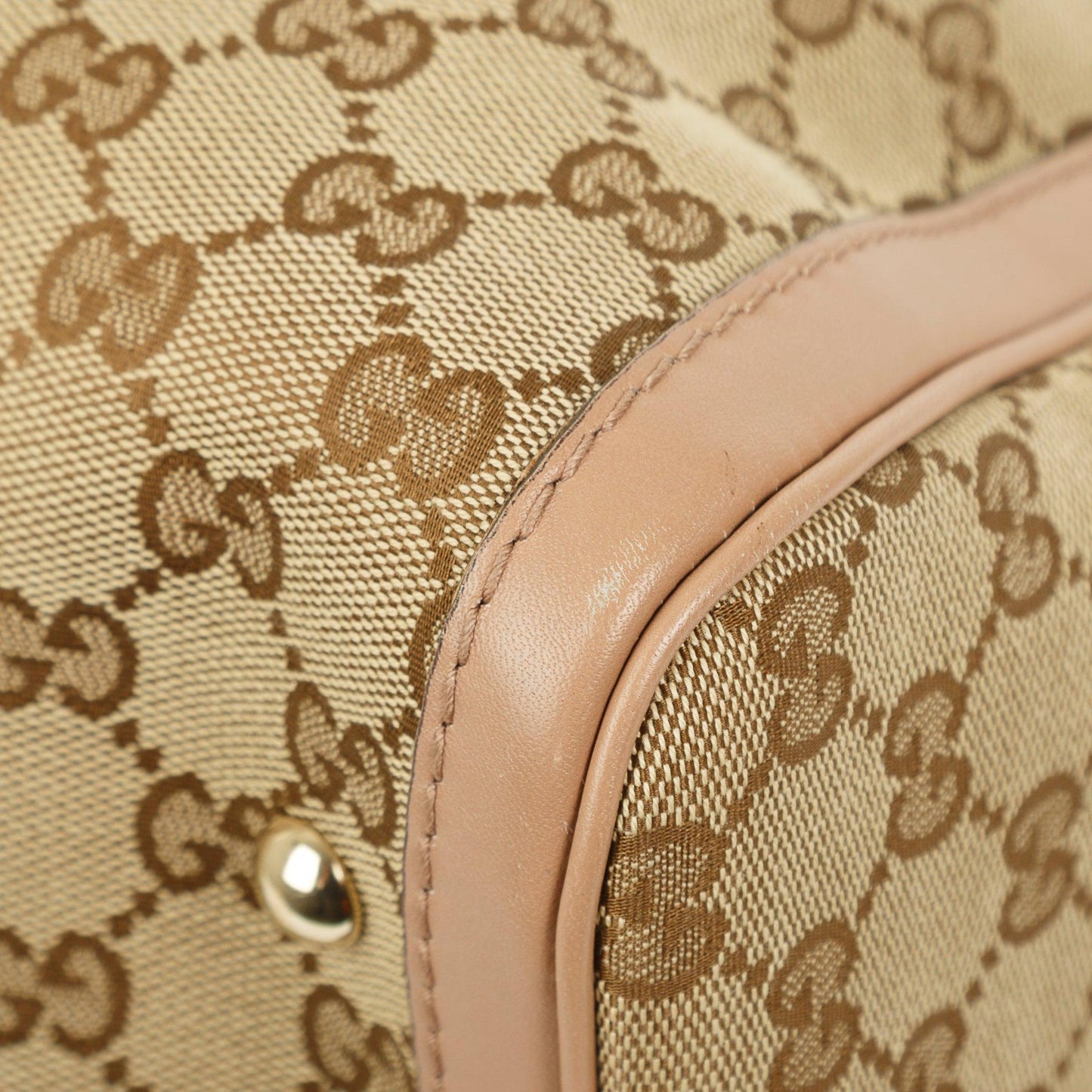 Gucci Original GG Canvas Web Boston Bag