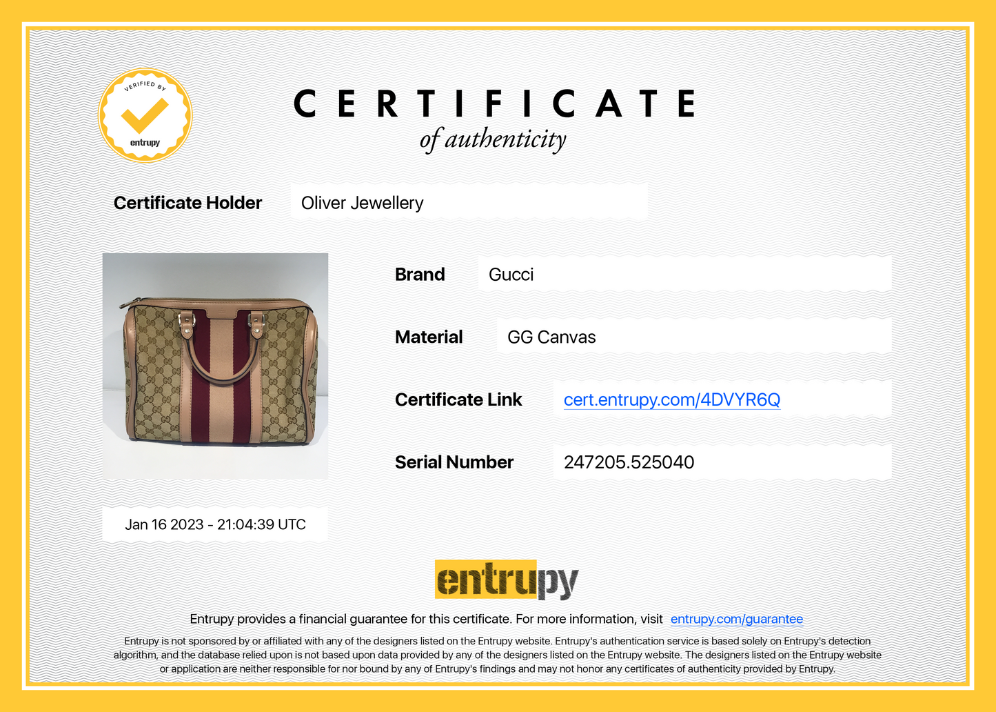 Gucci Original GG Canvas Web Boston Bag