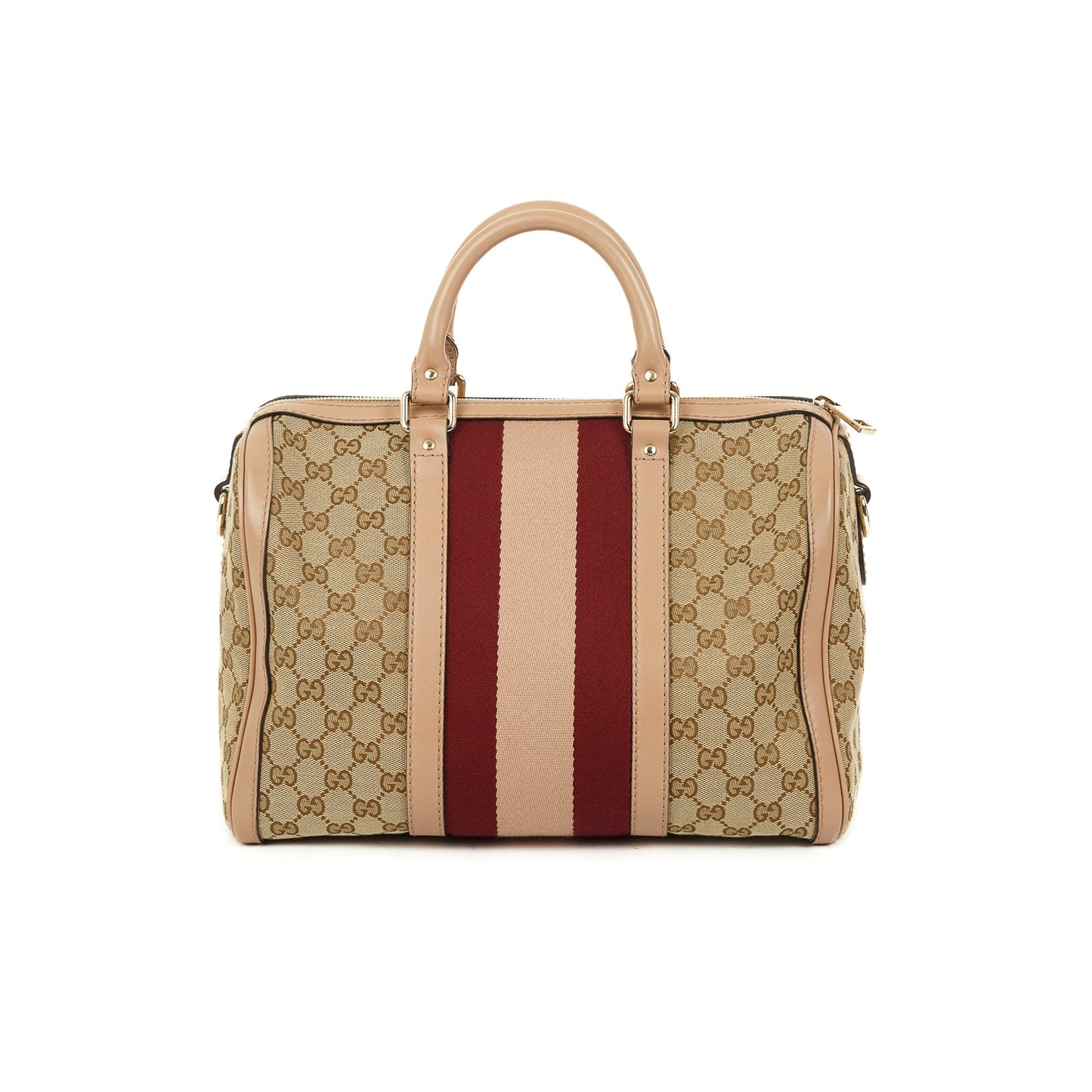 Gucci Original GG Canvas Web Boston Bag