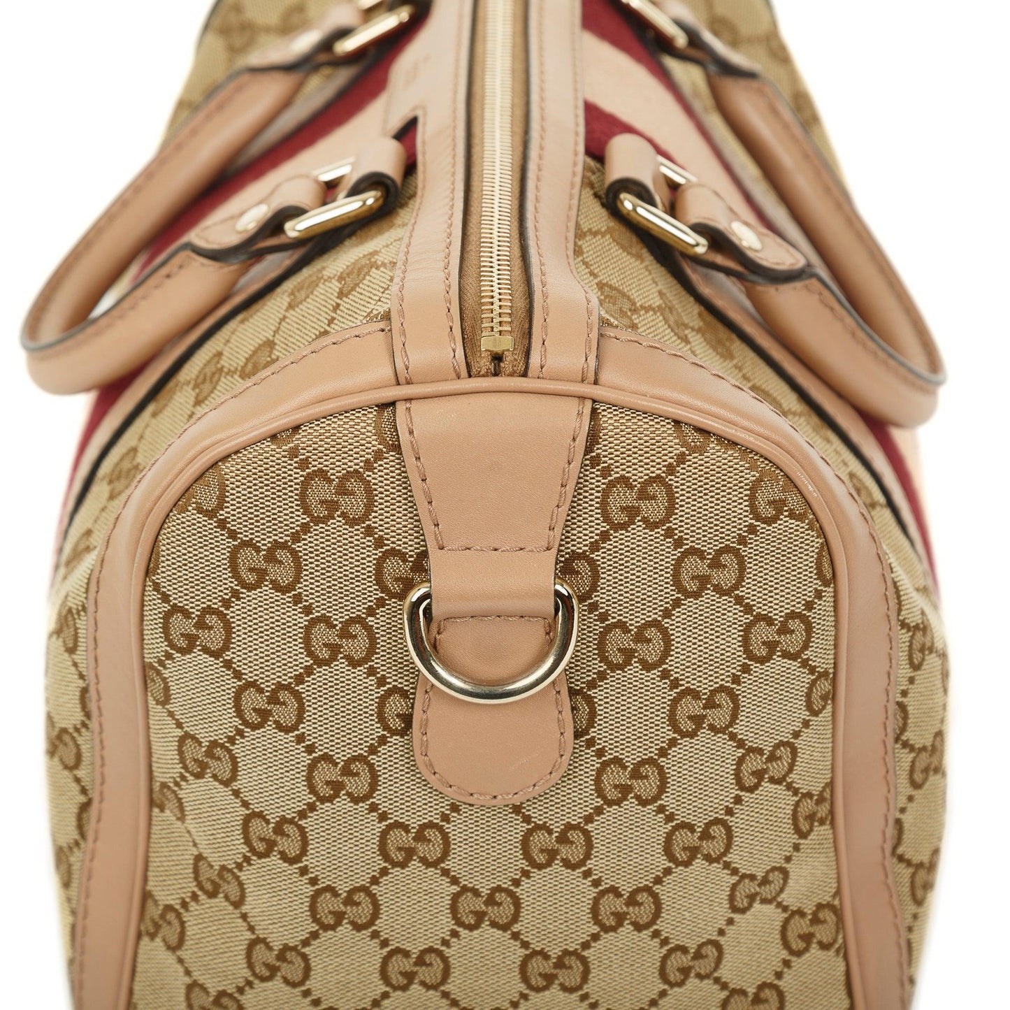 Gucci Original GG Canvas Web Boston Bag