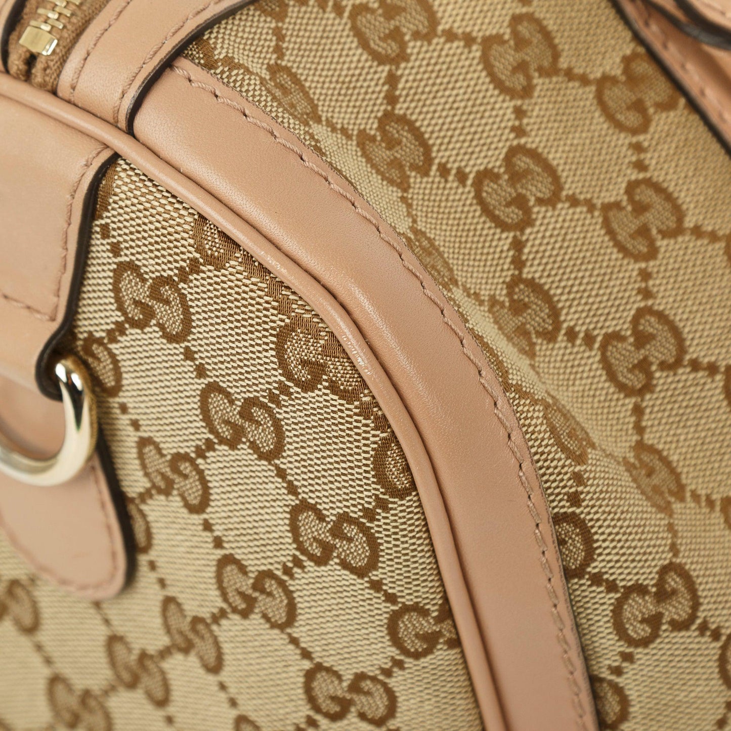 Gucci Original GG Canvas Web Boston Bag