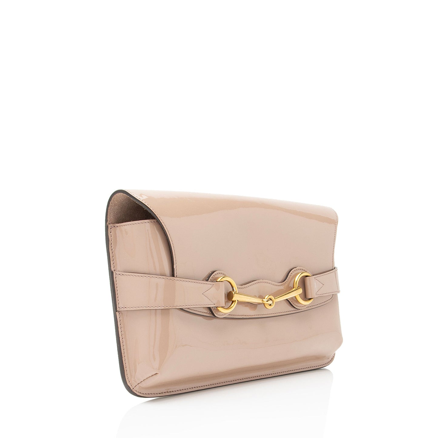 Gucci Patent Leather Bright Bit Clutch