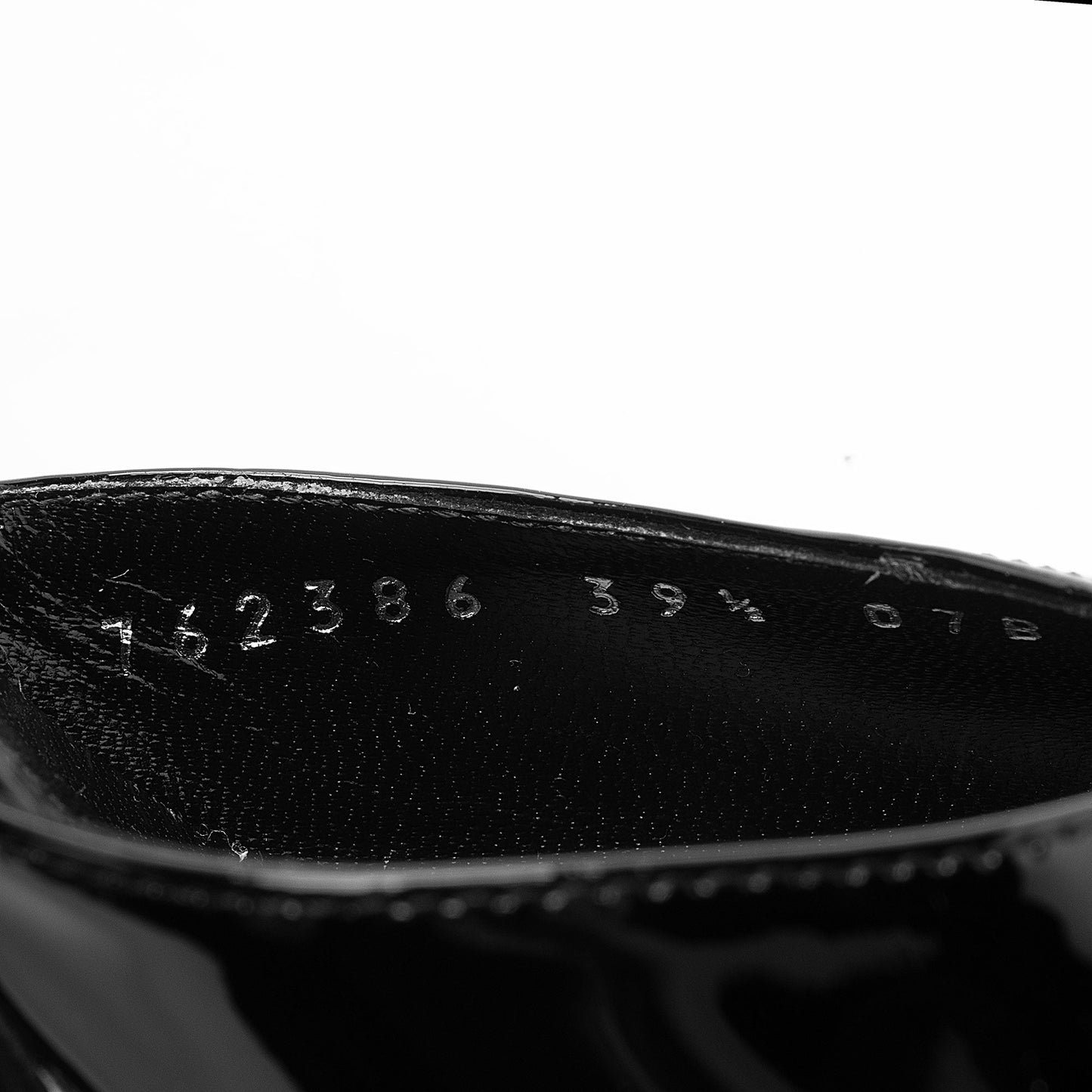 Gucci Patent Leather Crystal GG Platform Pumps - Size 9.5 / 39.5