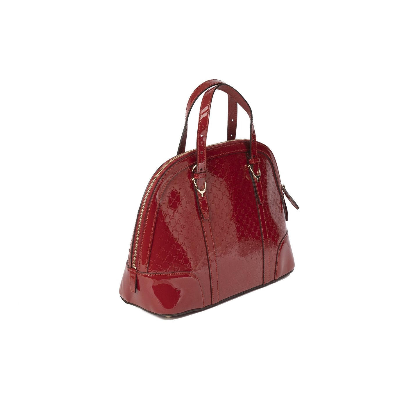 Gucci Patent Leather Nice Microguccissima Bag