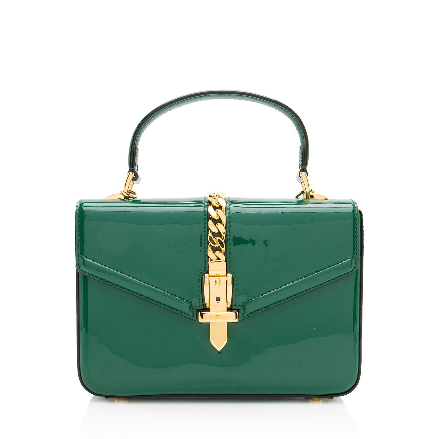 Gucci Patent Leather Sylvie 1969 Mini Top Handle