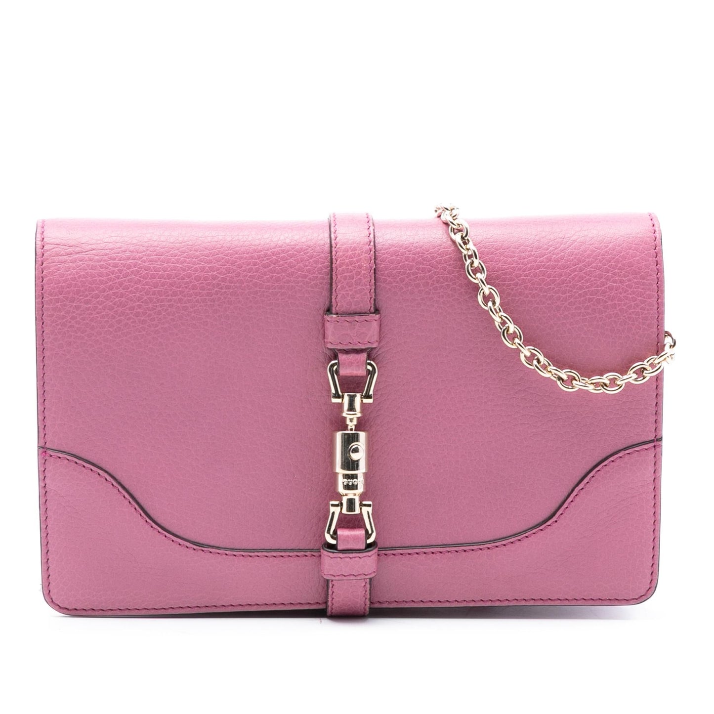 Gucci Pebbled Calfskin Piston Broadway Evening Bag