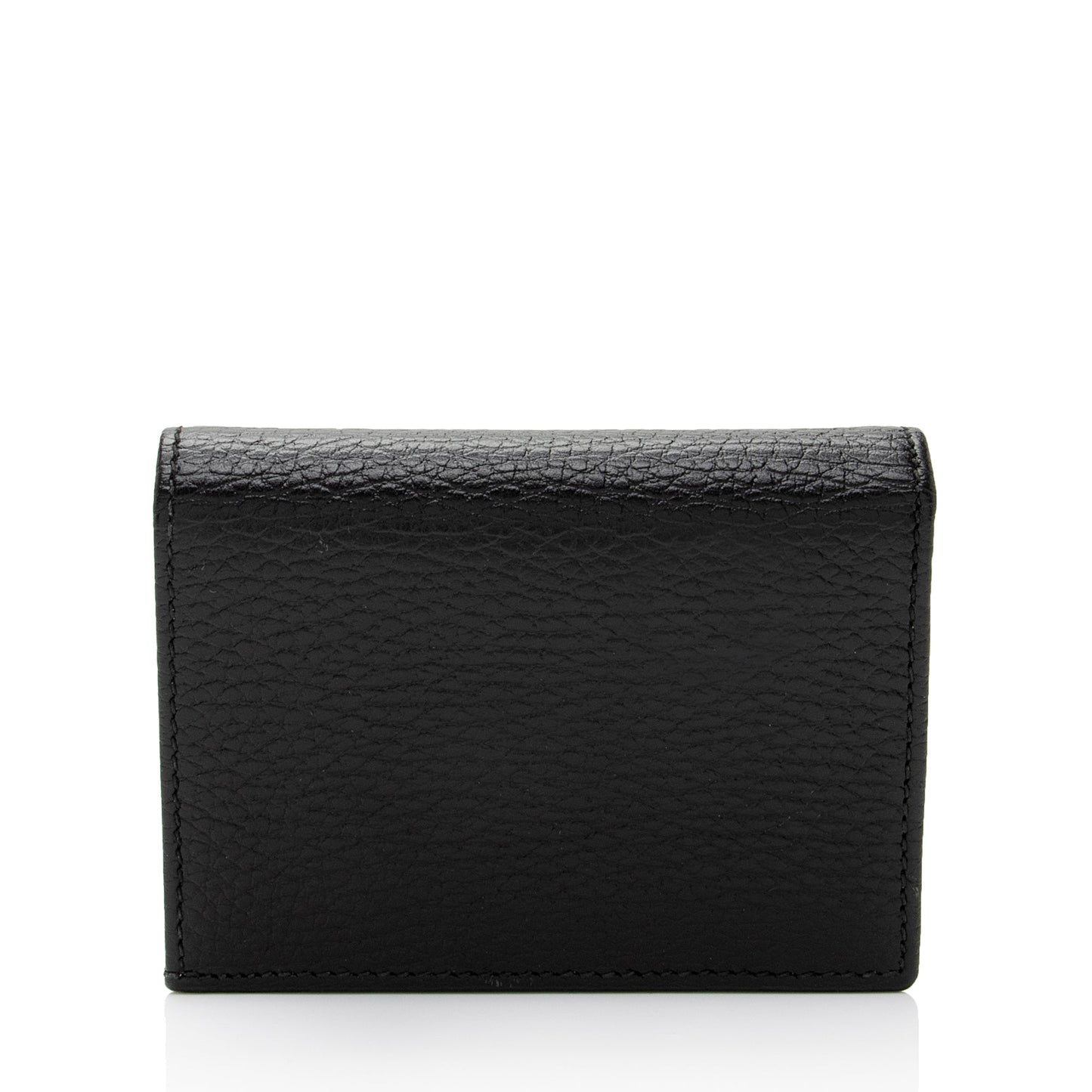 Gucci Pebbled Leather GG Marmont Card Case Wallet (SHF-dXo42g)