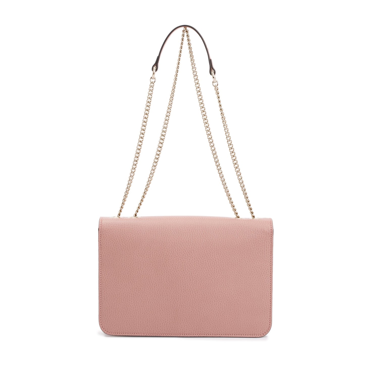 Gucci Pink Calfskin Leather Medium Dollar Interlocking GG Shoulder Bag