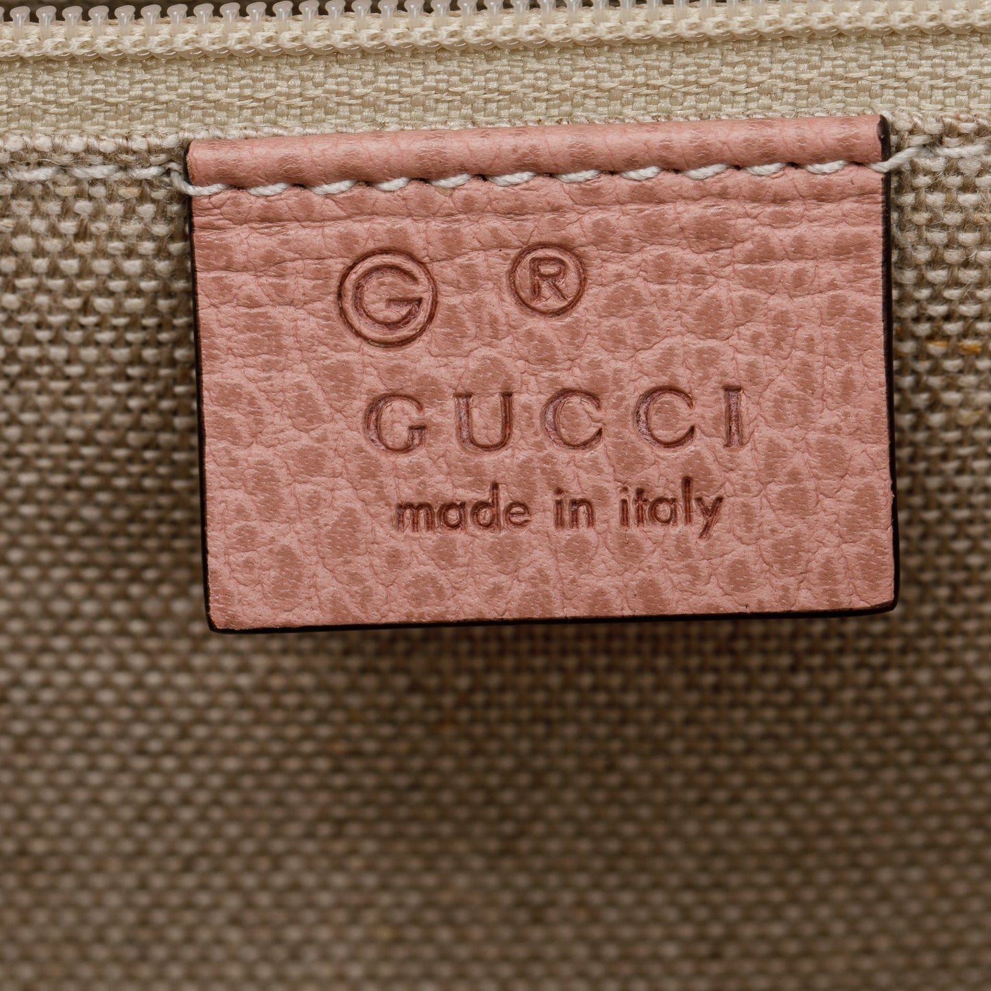 Gucci Pink Calfskin Leather Medium Dollar Interlocking GG Shoulder Bag